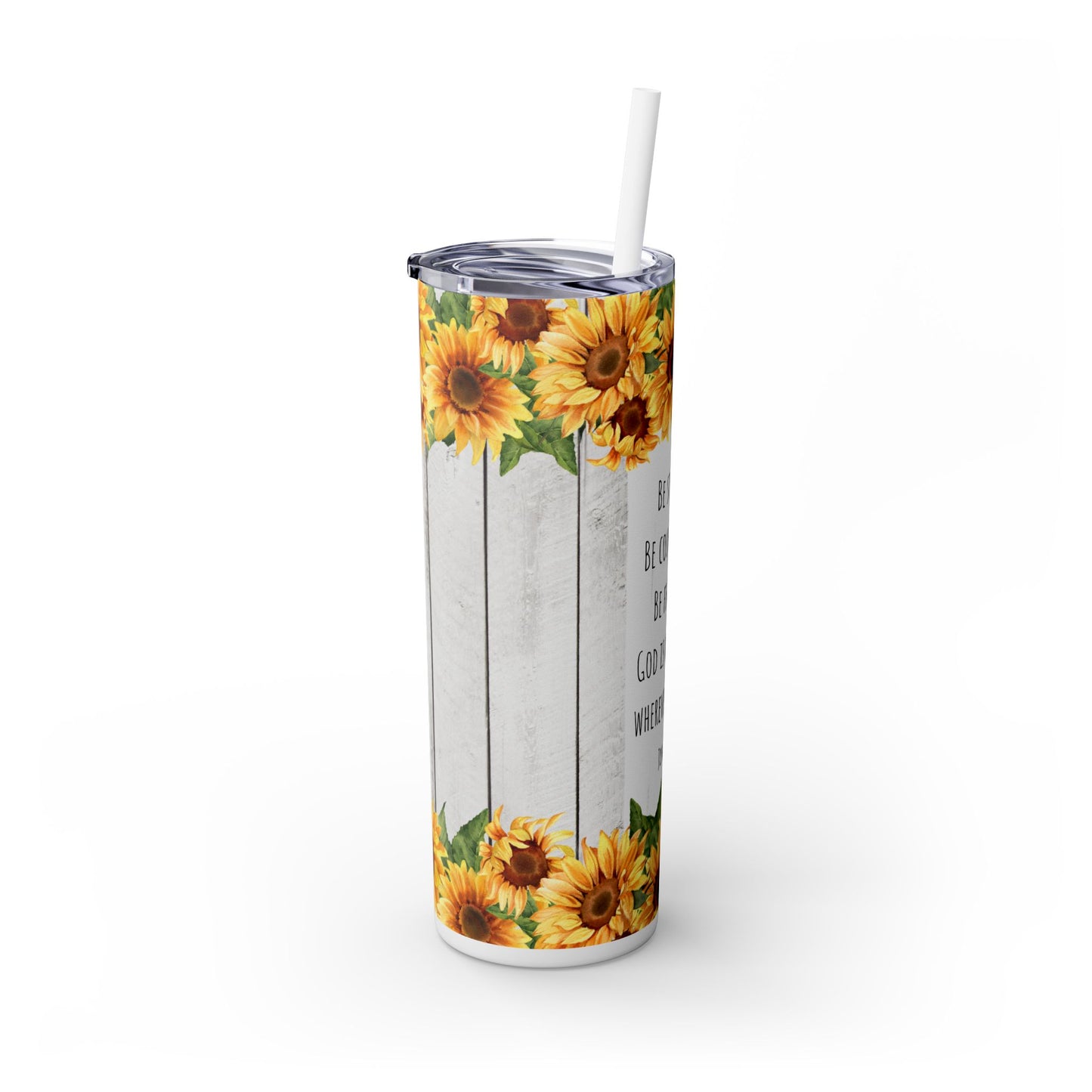 Be the Light | Skinny Tumbler with Straw, 20oz