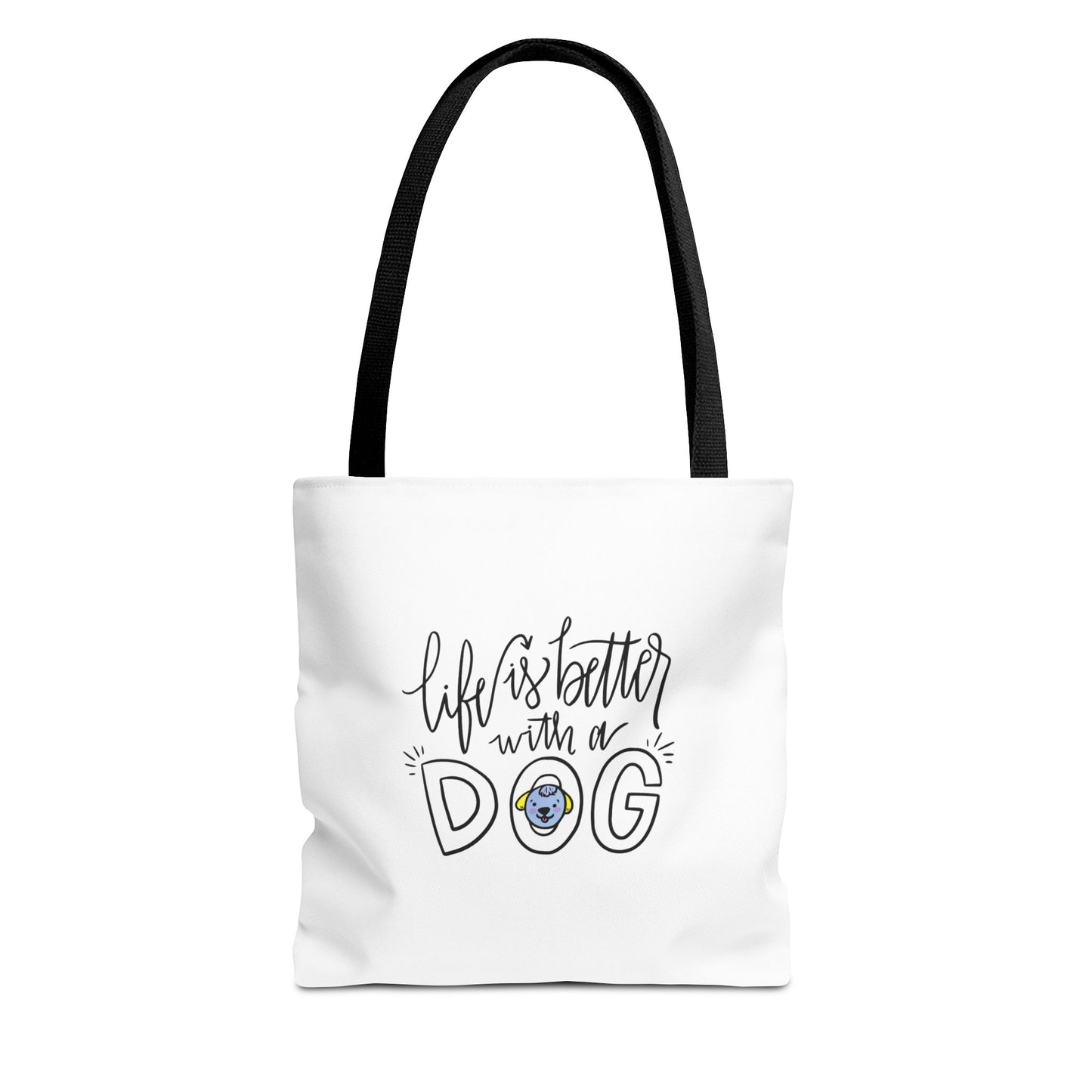 Life is Better with a Dog Tote Bag 13x13