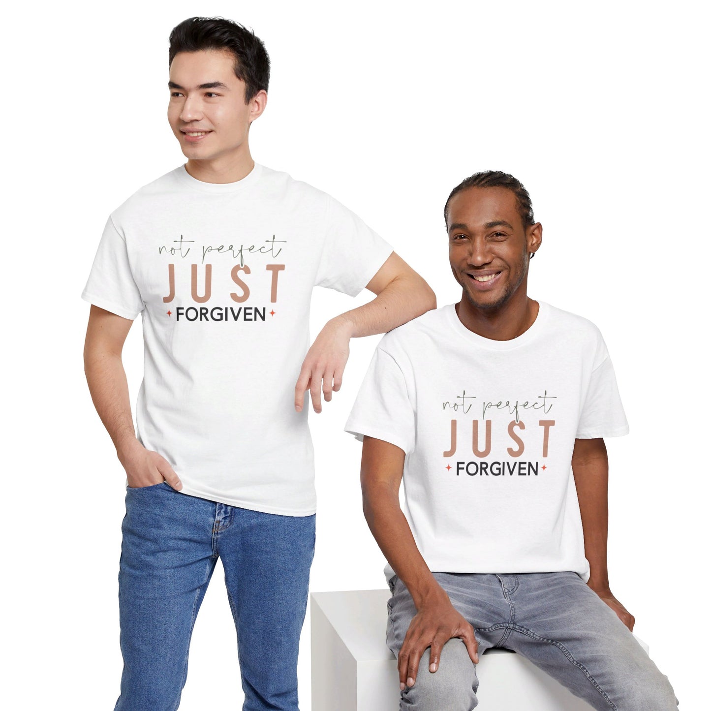 Not Perfect - Just Forgiven T-Shirt | Christian Apparel