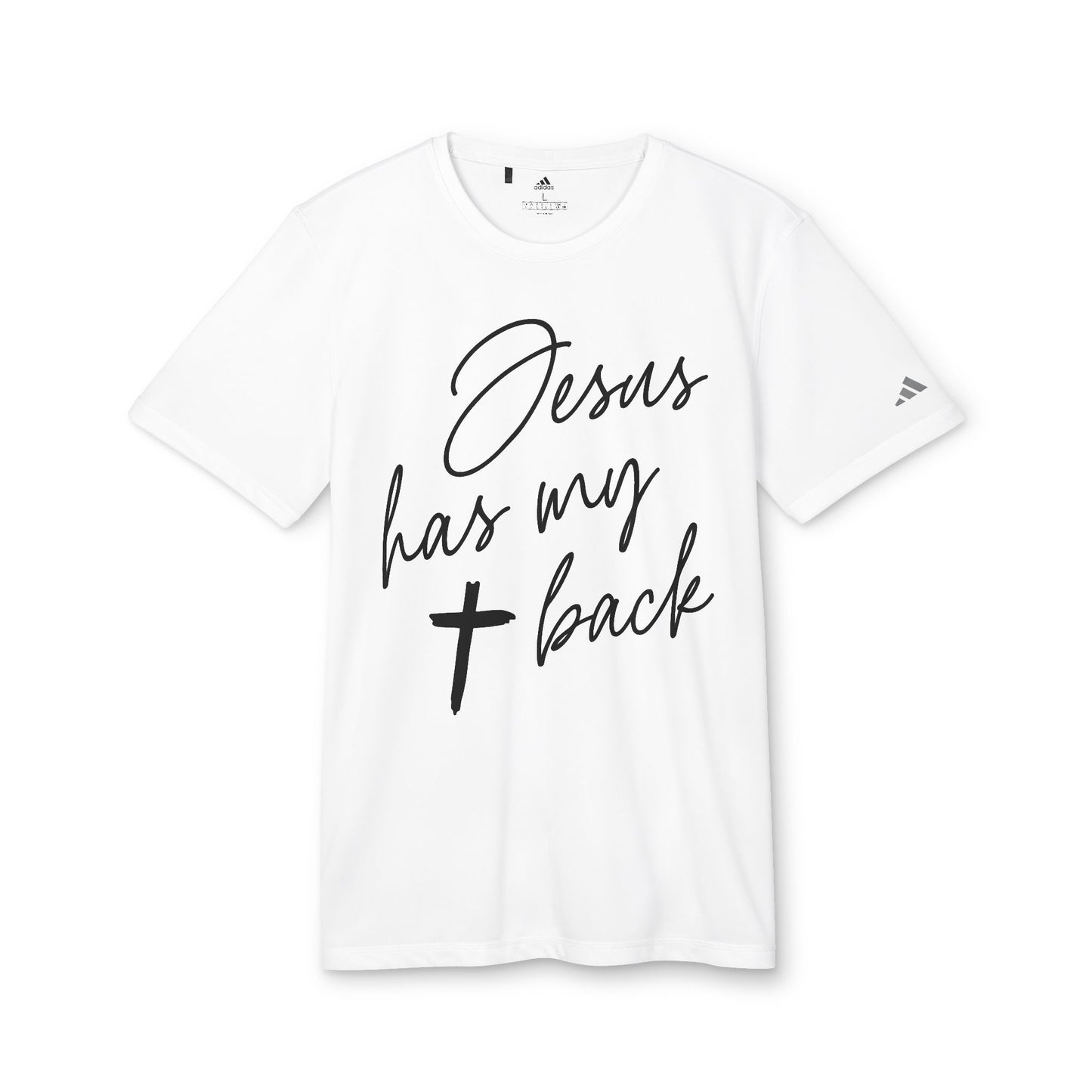 Jesus Has My Back | Women's Sport T-shirt by adidas®