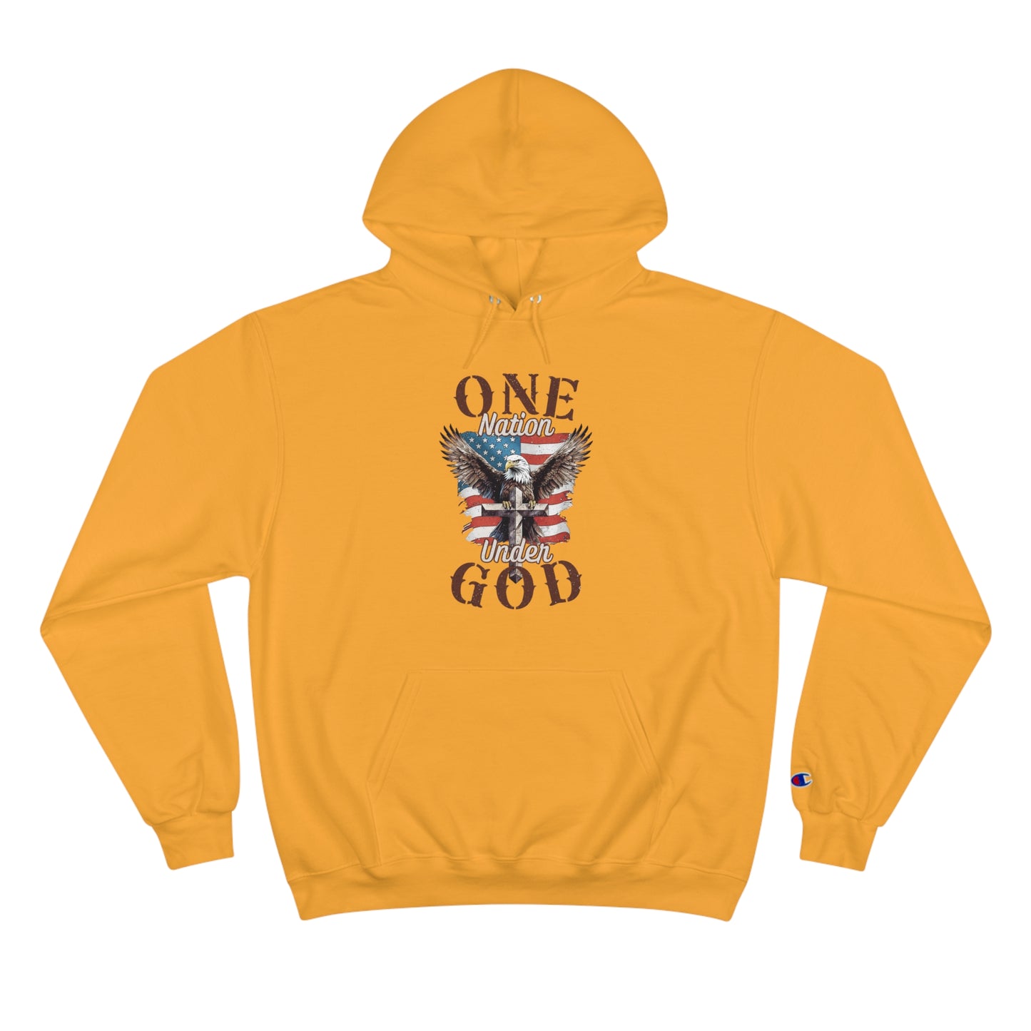 One Nation Under God | Men's Hoodie by Champion®