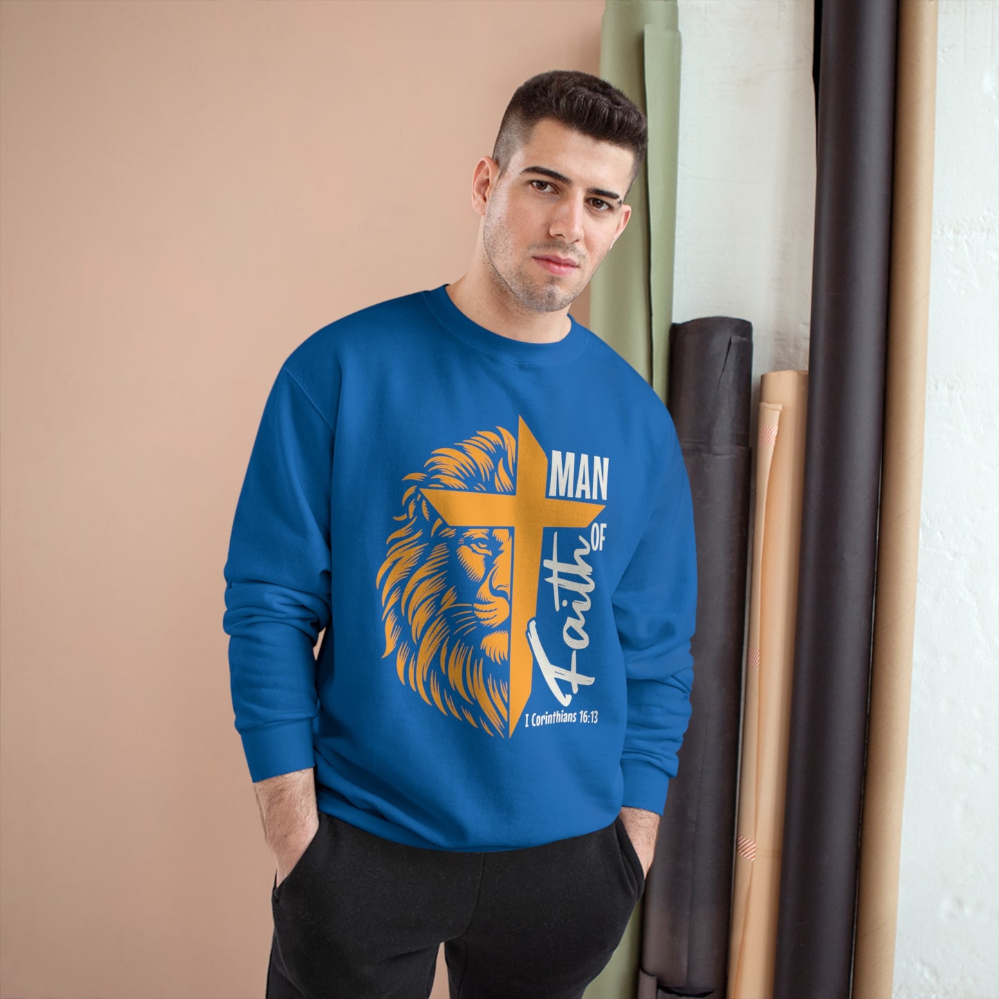 Men Of Faith | Men's Sweatshirt by Champion®