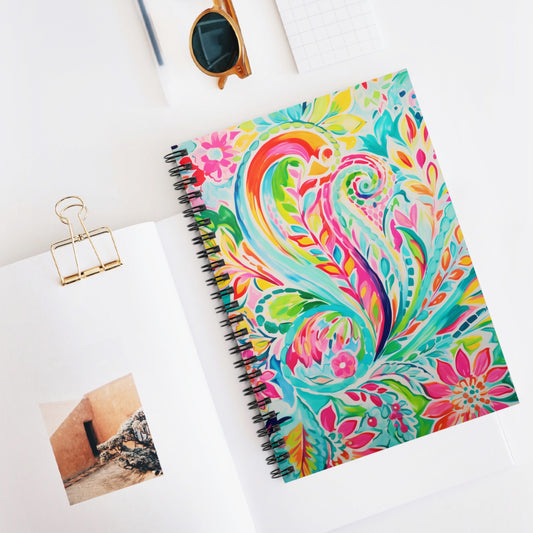 Floral | Spiral Notebook - Ruled Line