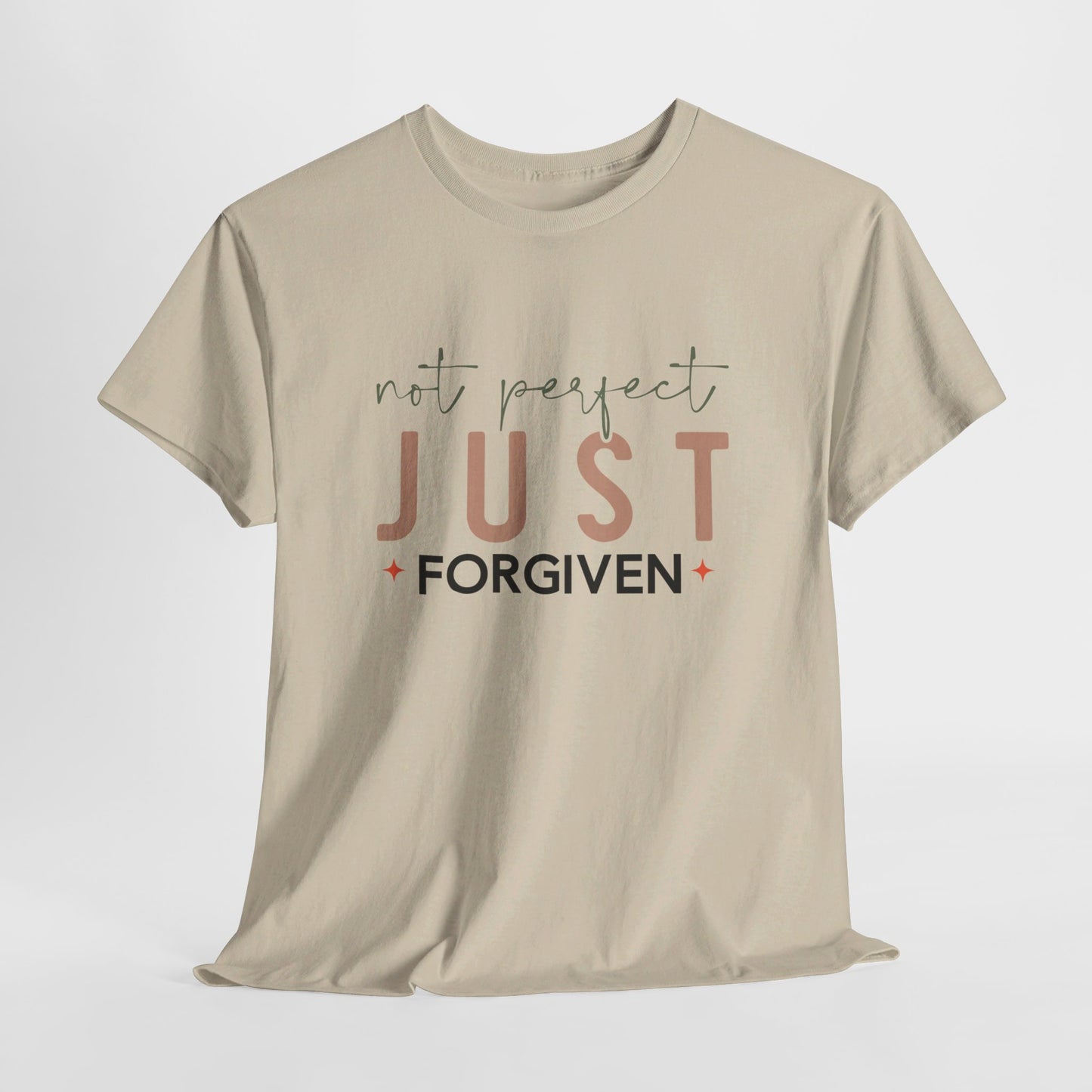 Not Perfect - Just Forgiven T-Shirt | Christian Apparel