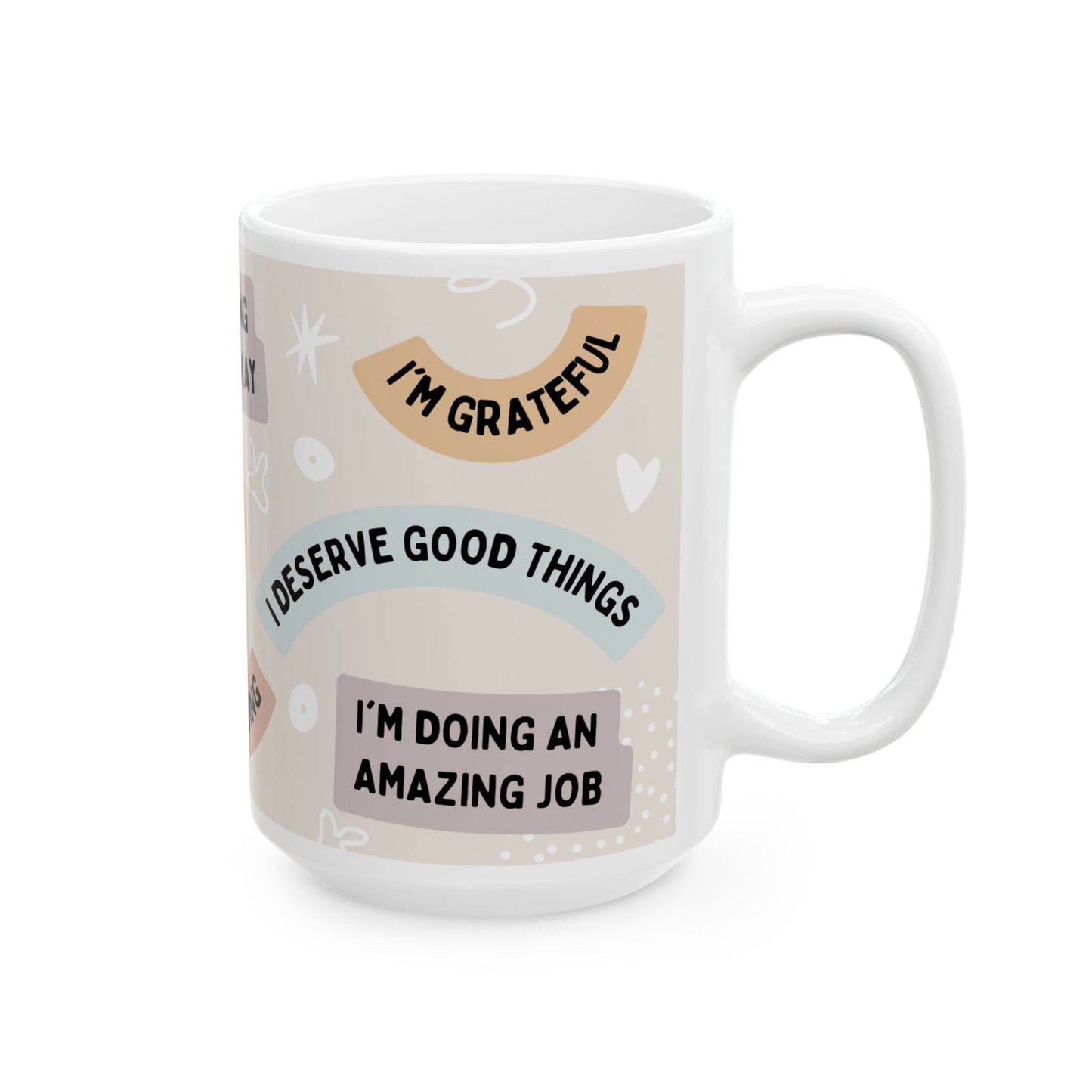 I'm Worthy Mug, Christian Coffee Mug l  (11oz, 15oz) Ceramic