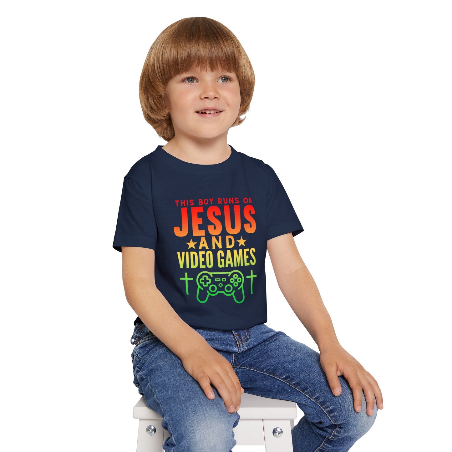 Jesus And Video Games | Toddler Boy's T-shirt