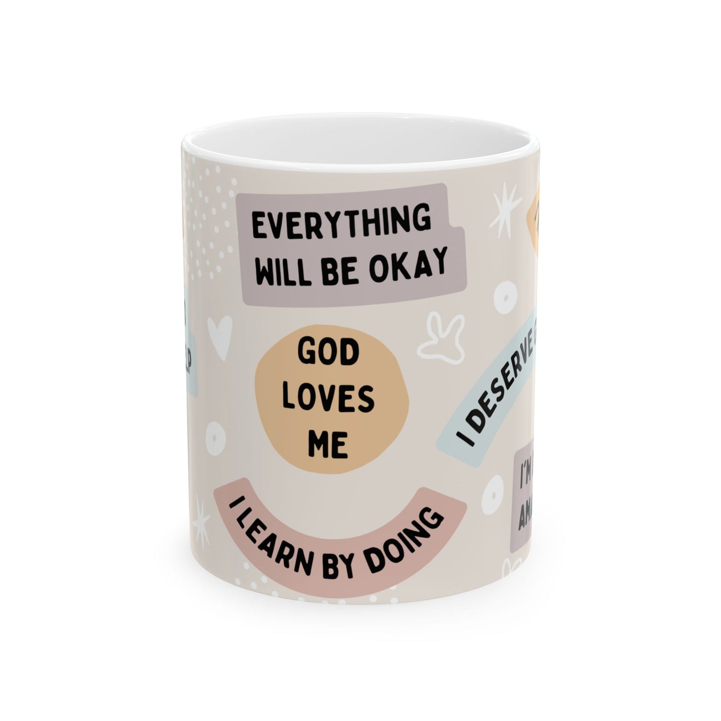 I'm Worthy Mug, Christian Coffee Mug l  (11oz, 15oz) Ceramic