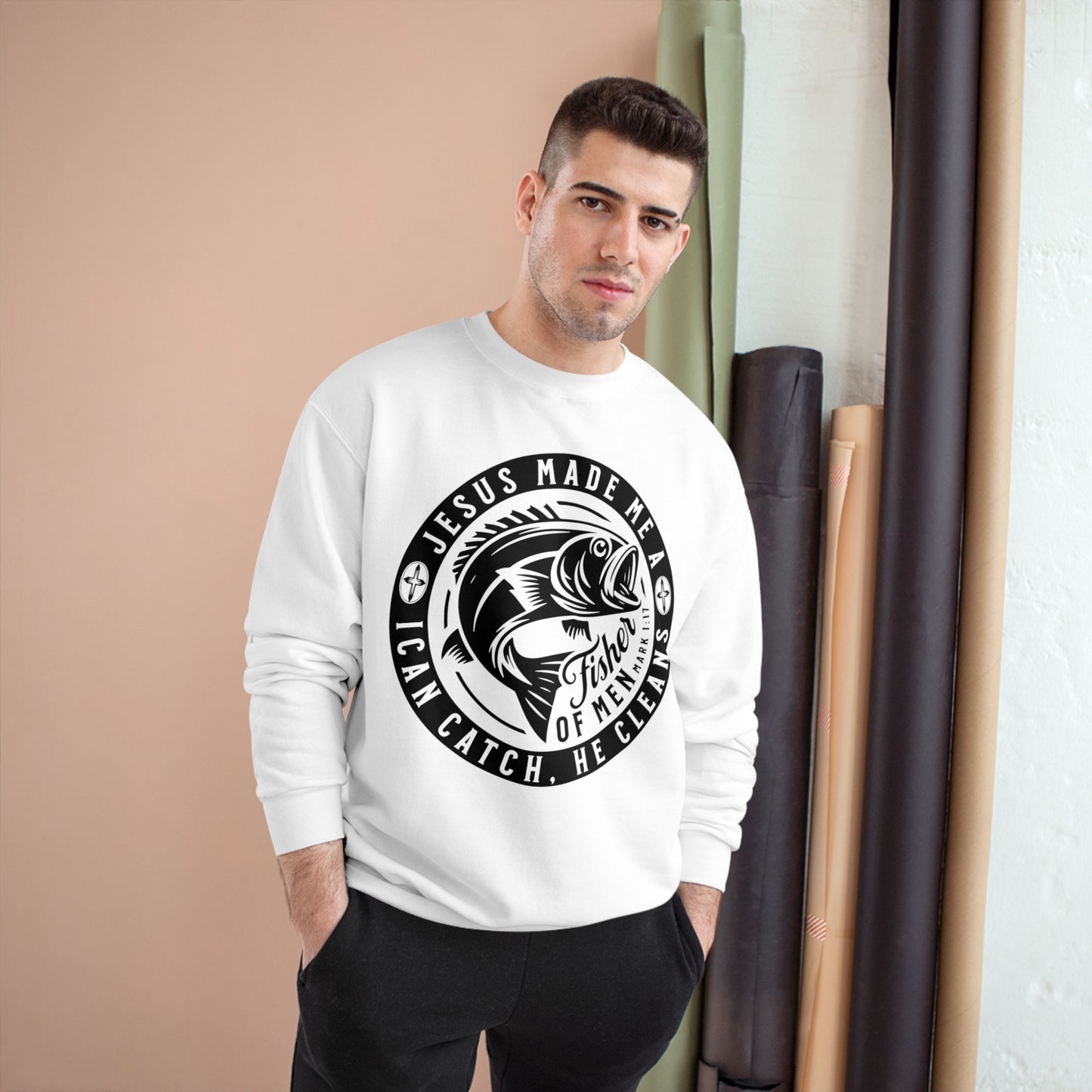 Fisher Of Men | Men's Sweatshirt by Champion®