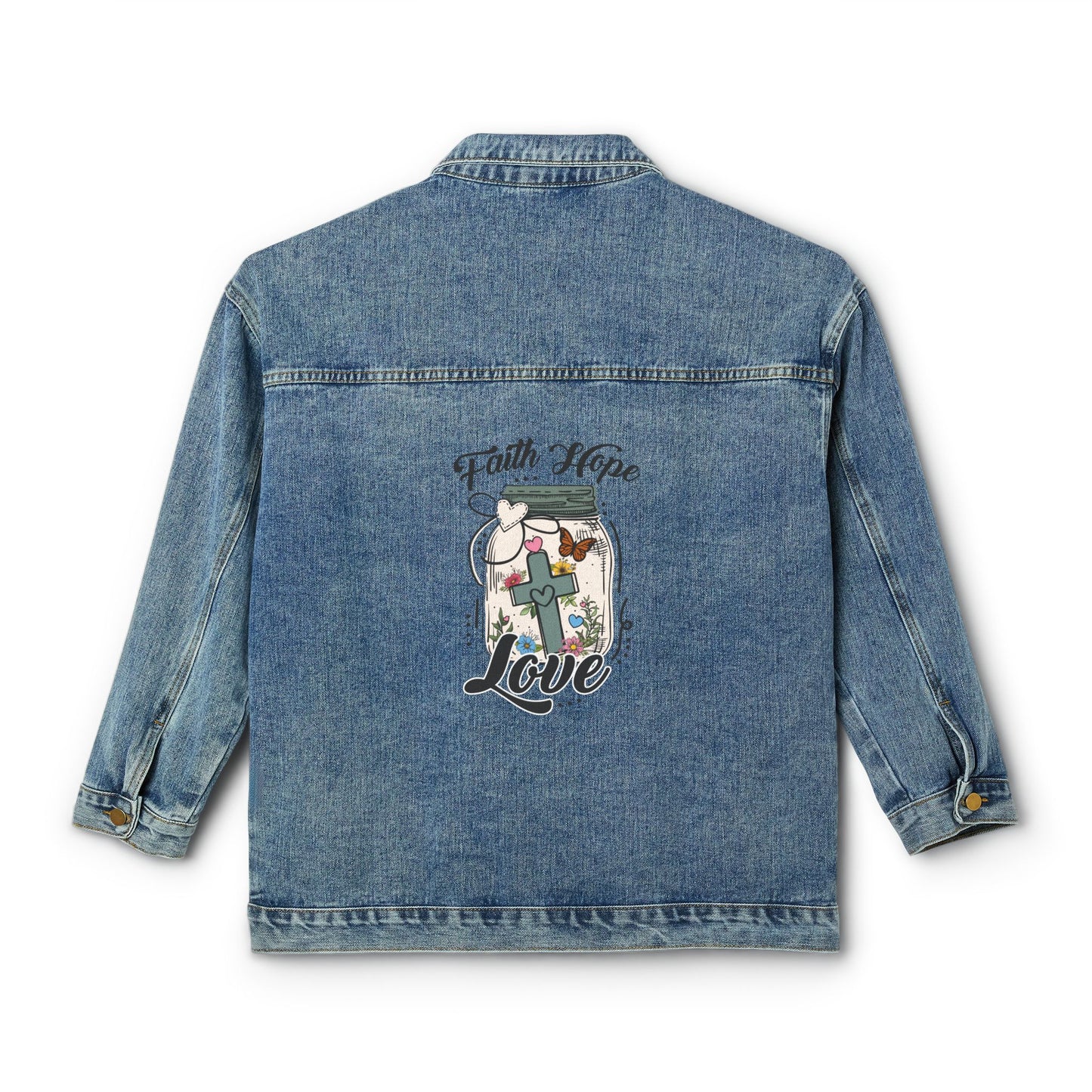 Faith Hope Love | Women's Denim Jacket