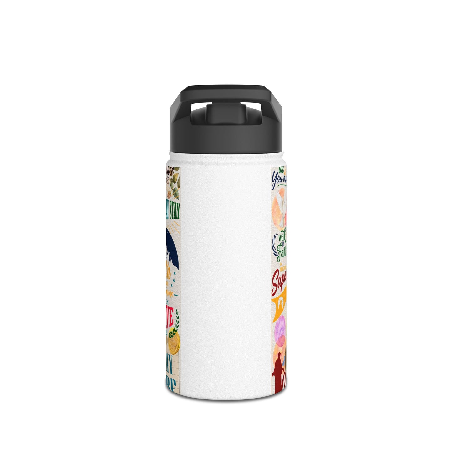 Faith Collage | Stainless Steel Water Bottle, Standard Lid