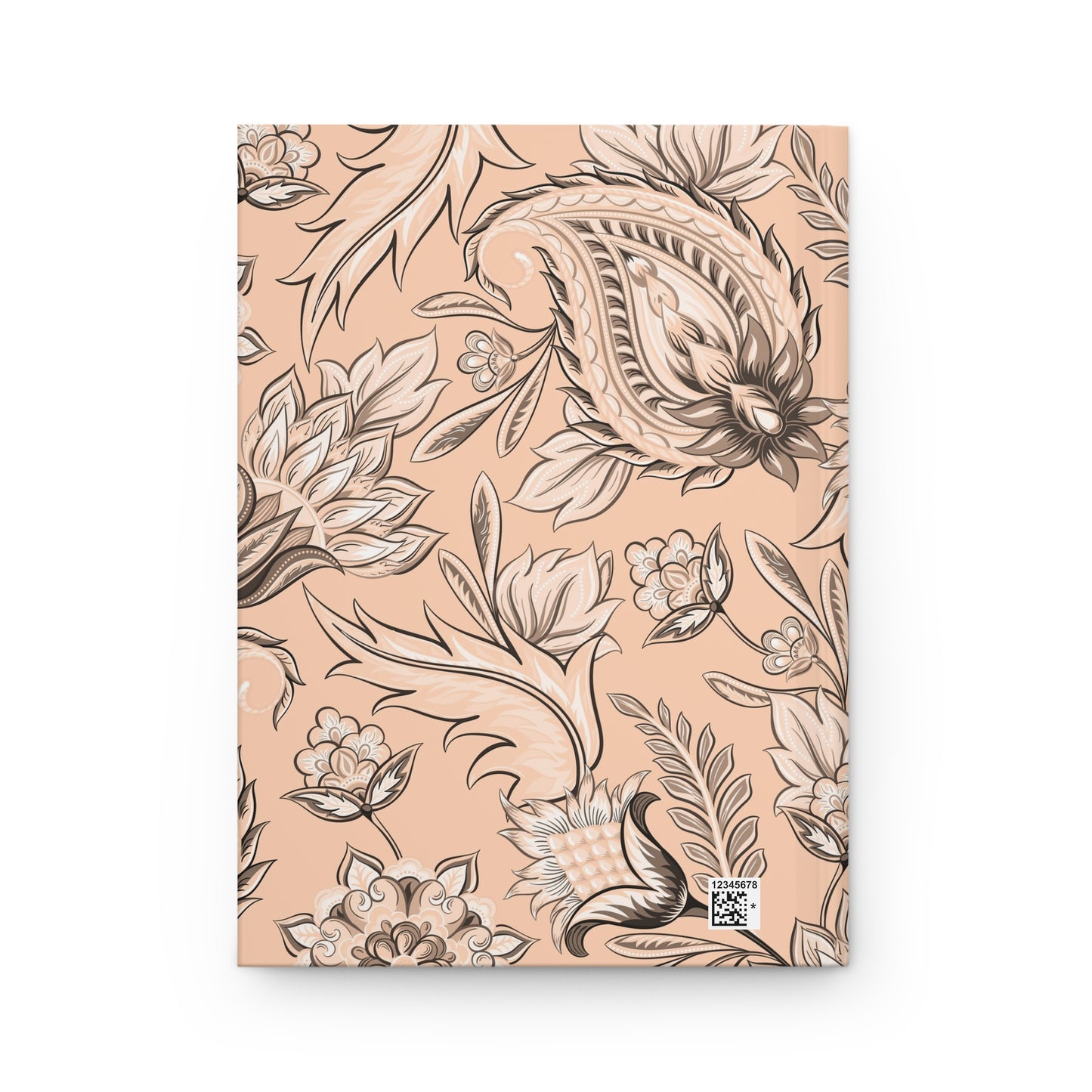 My Journal-Peach Seamless Floral | Hardcover Journal Matte