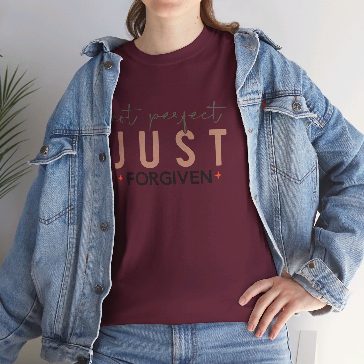 Not Perfect - Just Forgiven T-Shirt | Christian Apparel