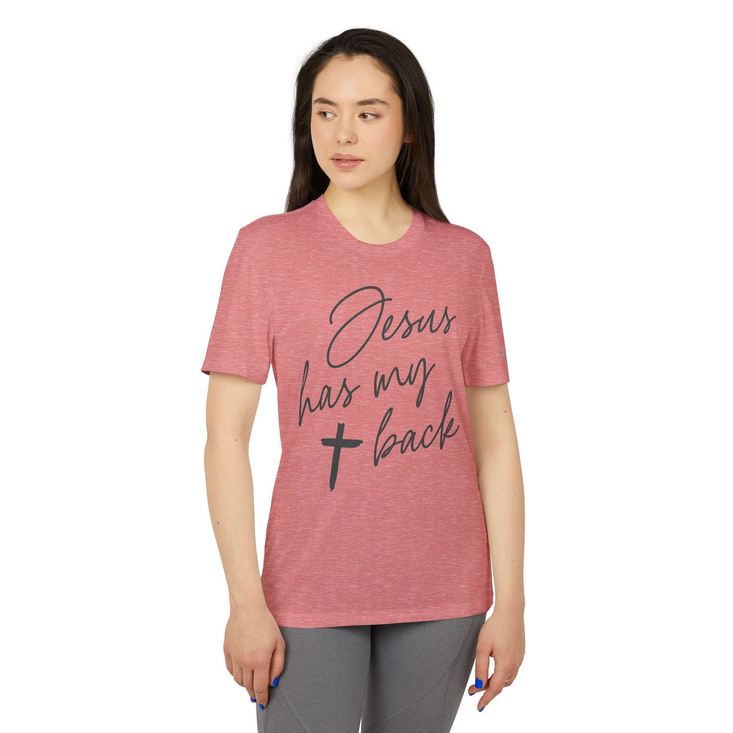 Jesus Has My Back | Women's Sport T-shirt by adidas®