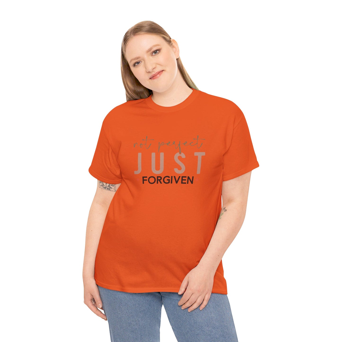 Not Perfect - Just Forgiven T-Shirt | Christian Apparel