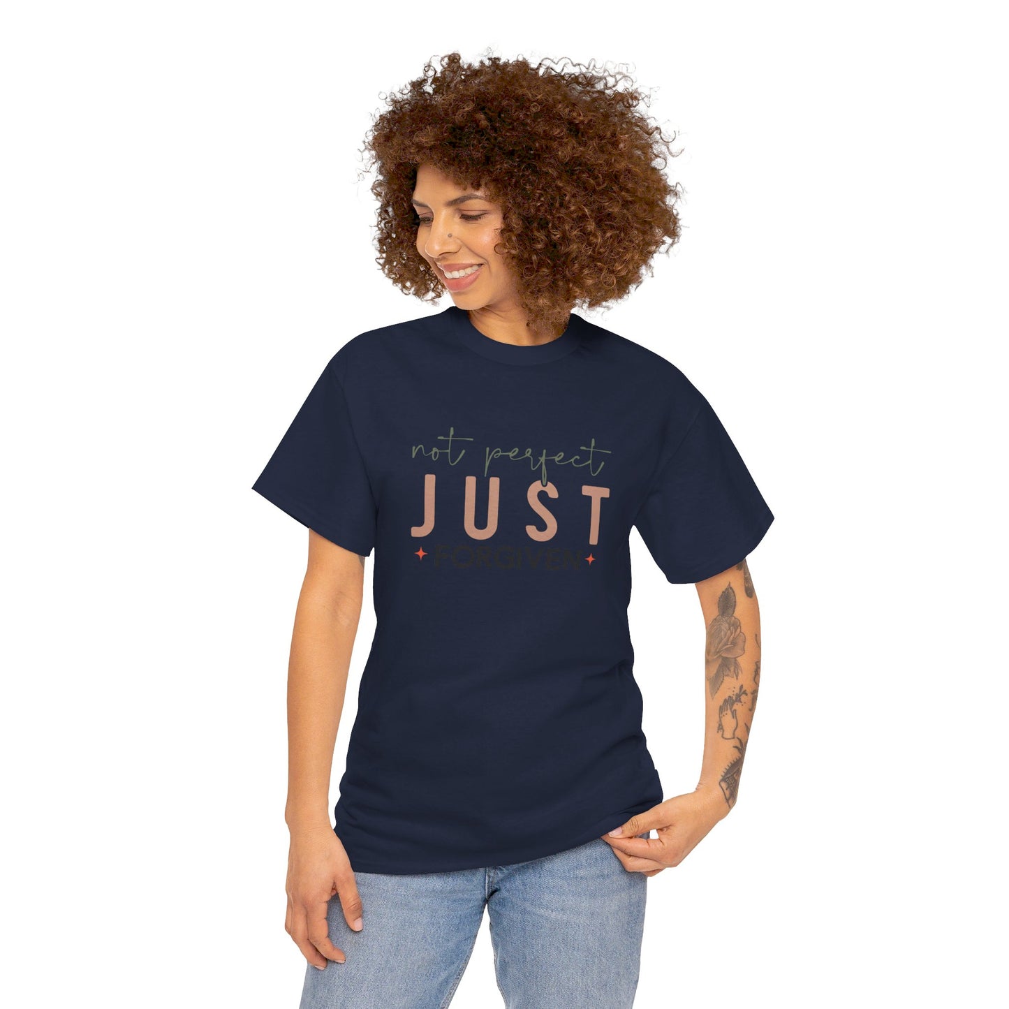 Not Perfect - Just Forgiven T-Shirt | Christian Apparel