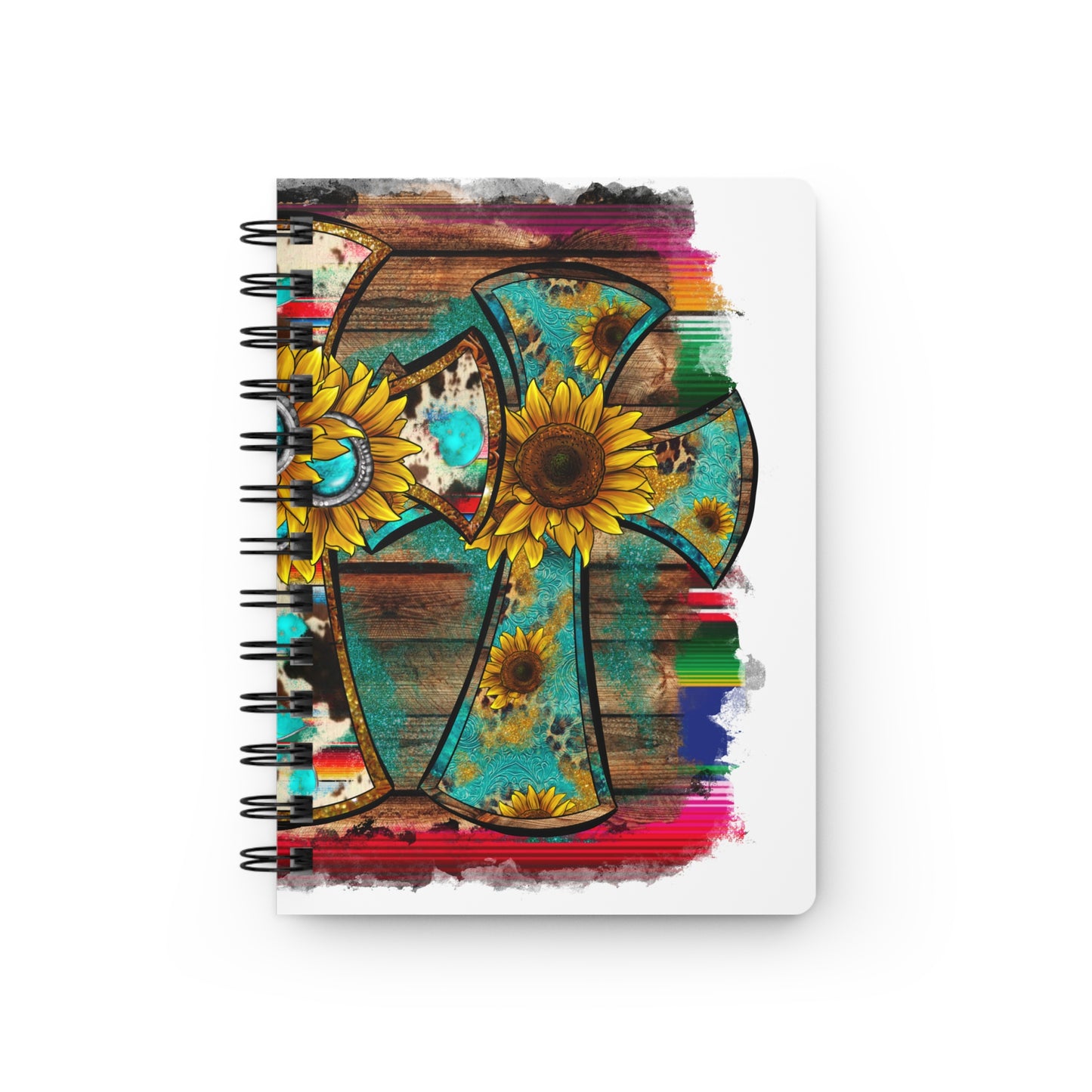 Sunflower Cross | Spiral Bound Journal