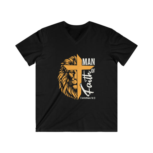 Men Of Faith | Men's V-Neck T-shirt