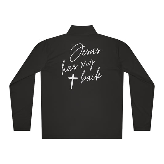 Jesus Has My Back | Women's Quarter-Zip Pullover