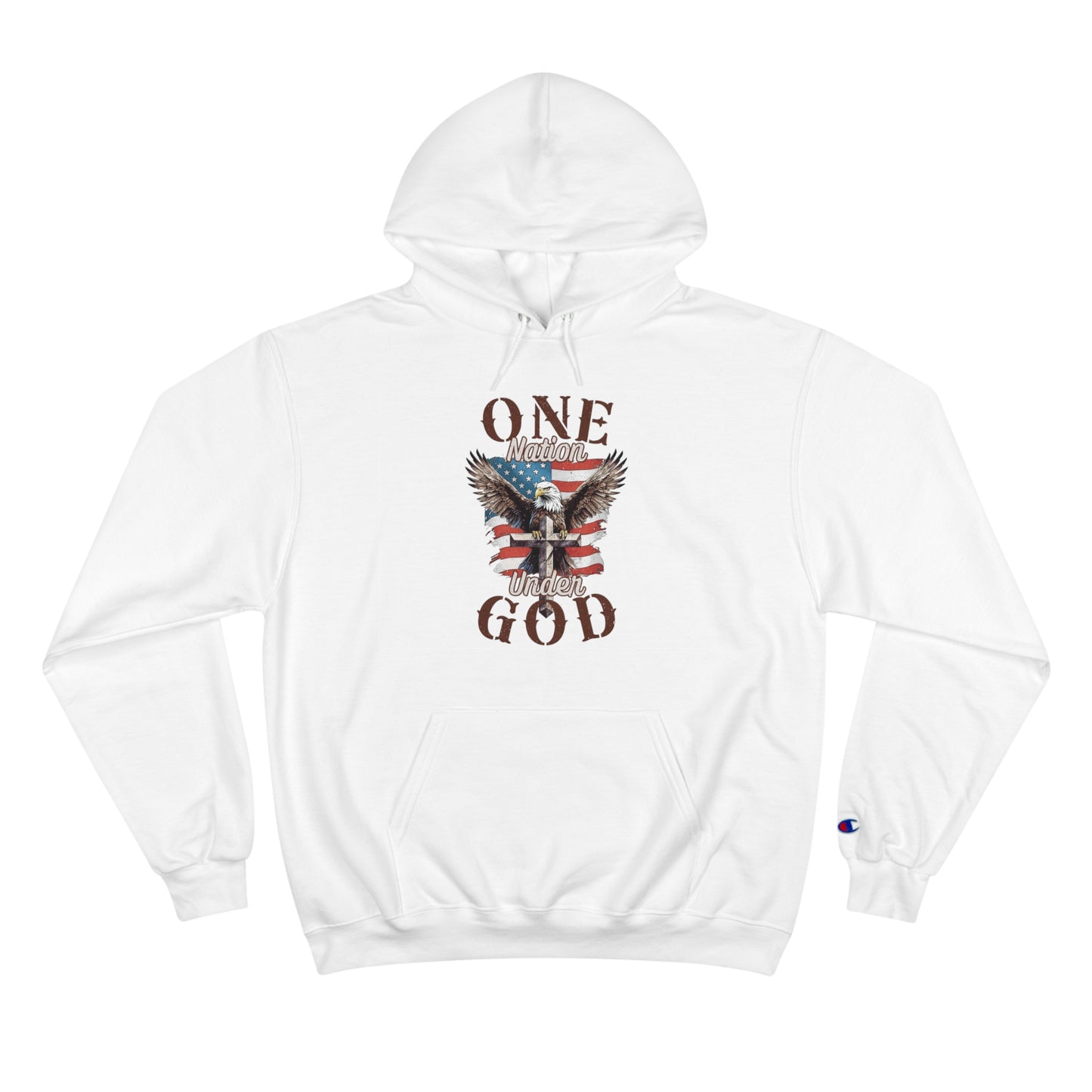 One Nation Under God | Men's Hoodie by Champion®