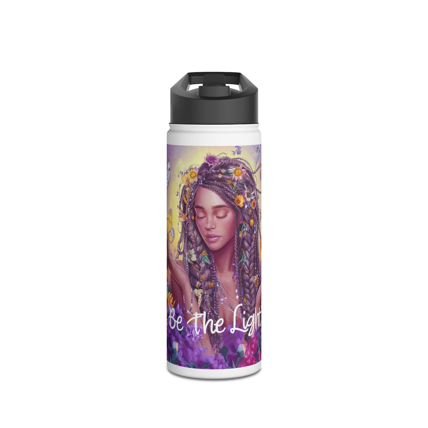 Be the Light | Stainless Steel Water Bottle, Standard Lid