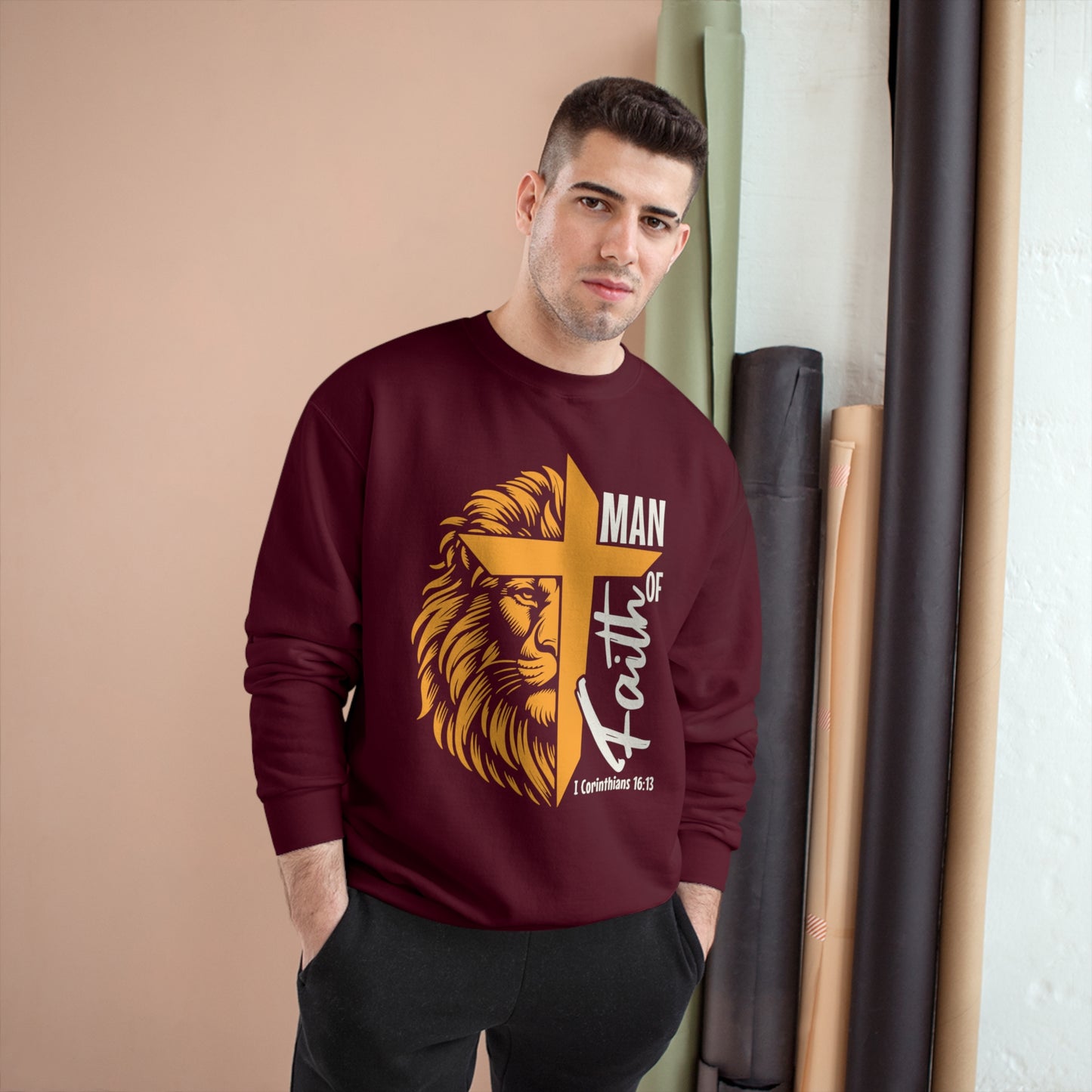 Men Of Faith | Men's Sweatshirt by Champion®