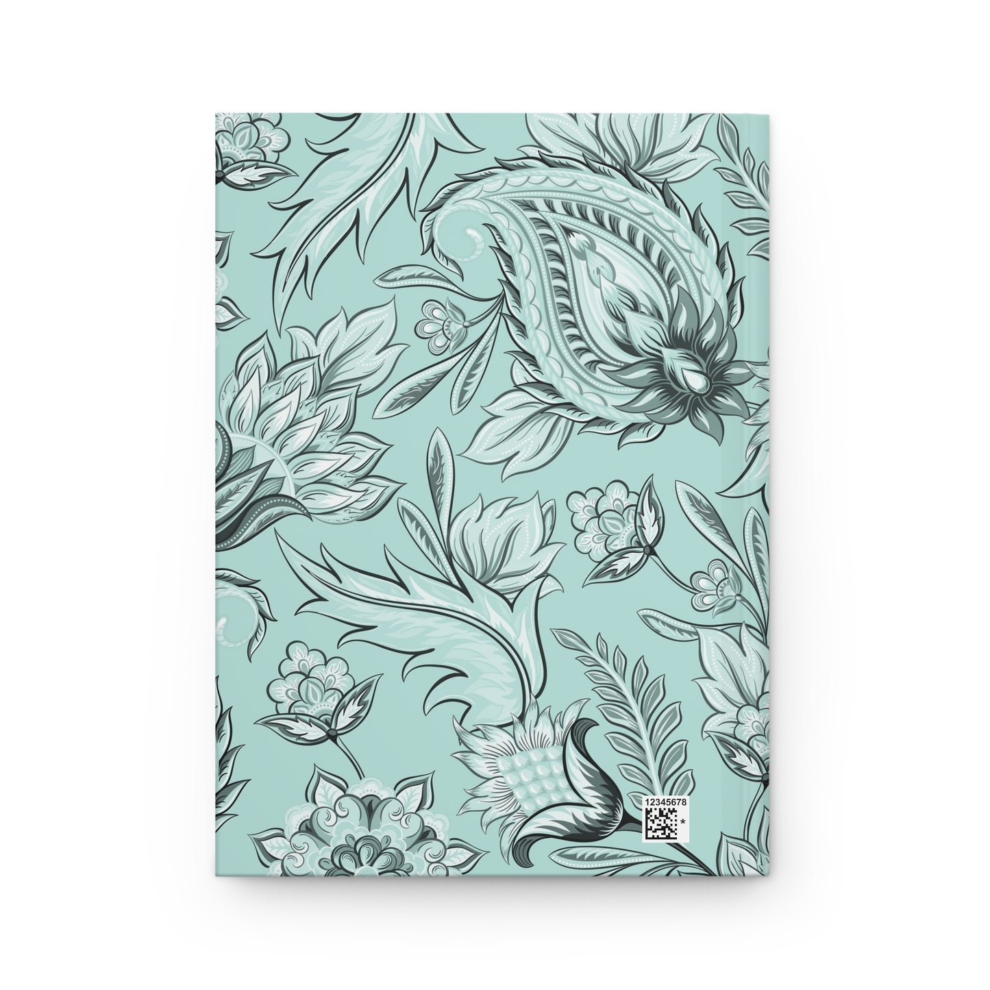 Prayer Journal-Mint Seamless Floral | Hardcover Journal Matte