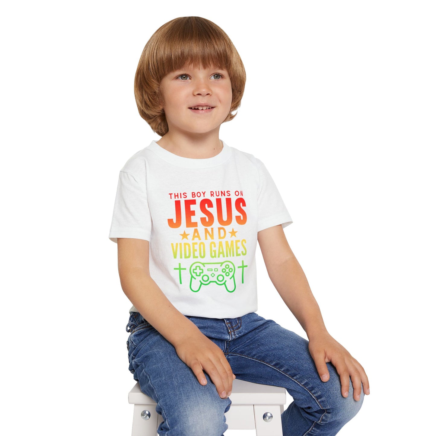 Jesus And Video Games | Toddler Boy's T-shirt