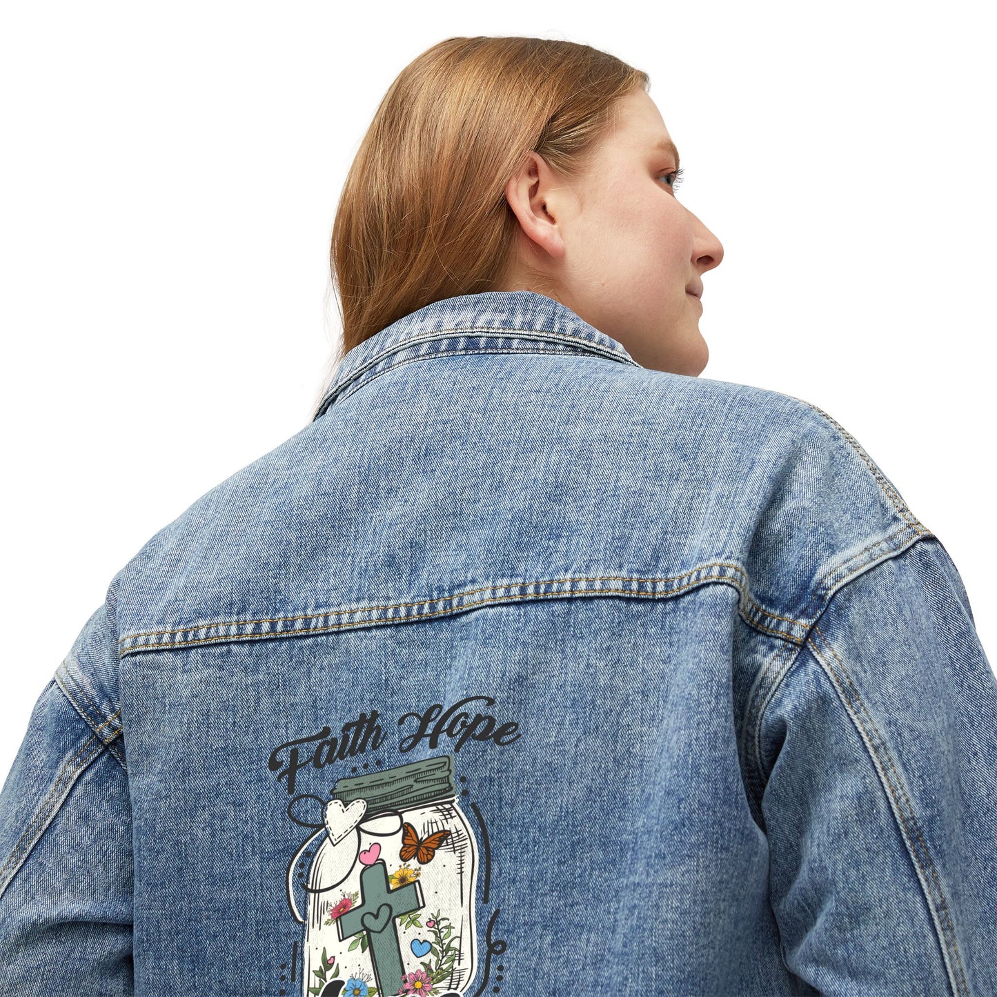 Faith Hope Love | Women's Denim Jacket