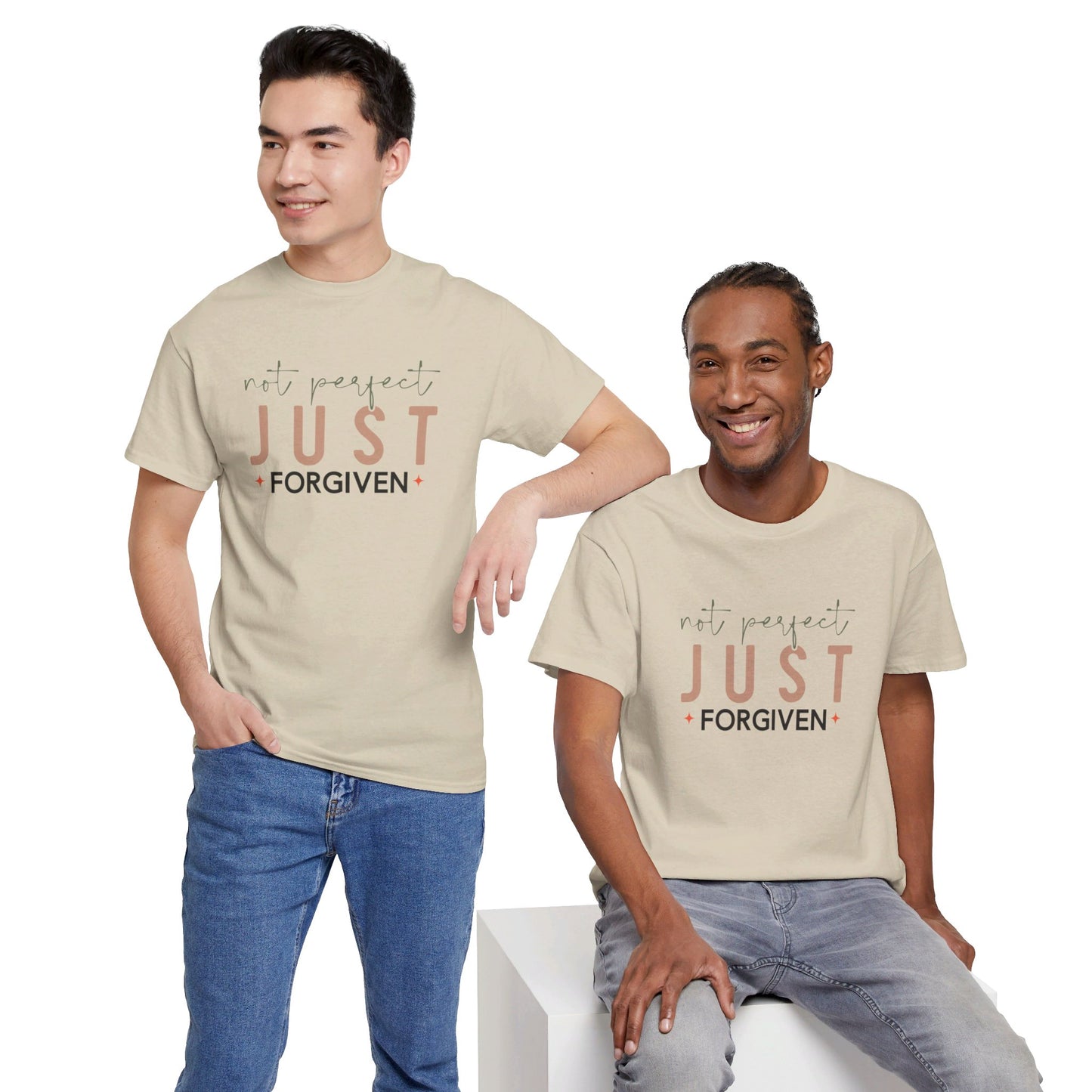 Not Perfect - Just Forgiven T-Shirt | Christian Apparel