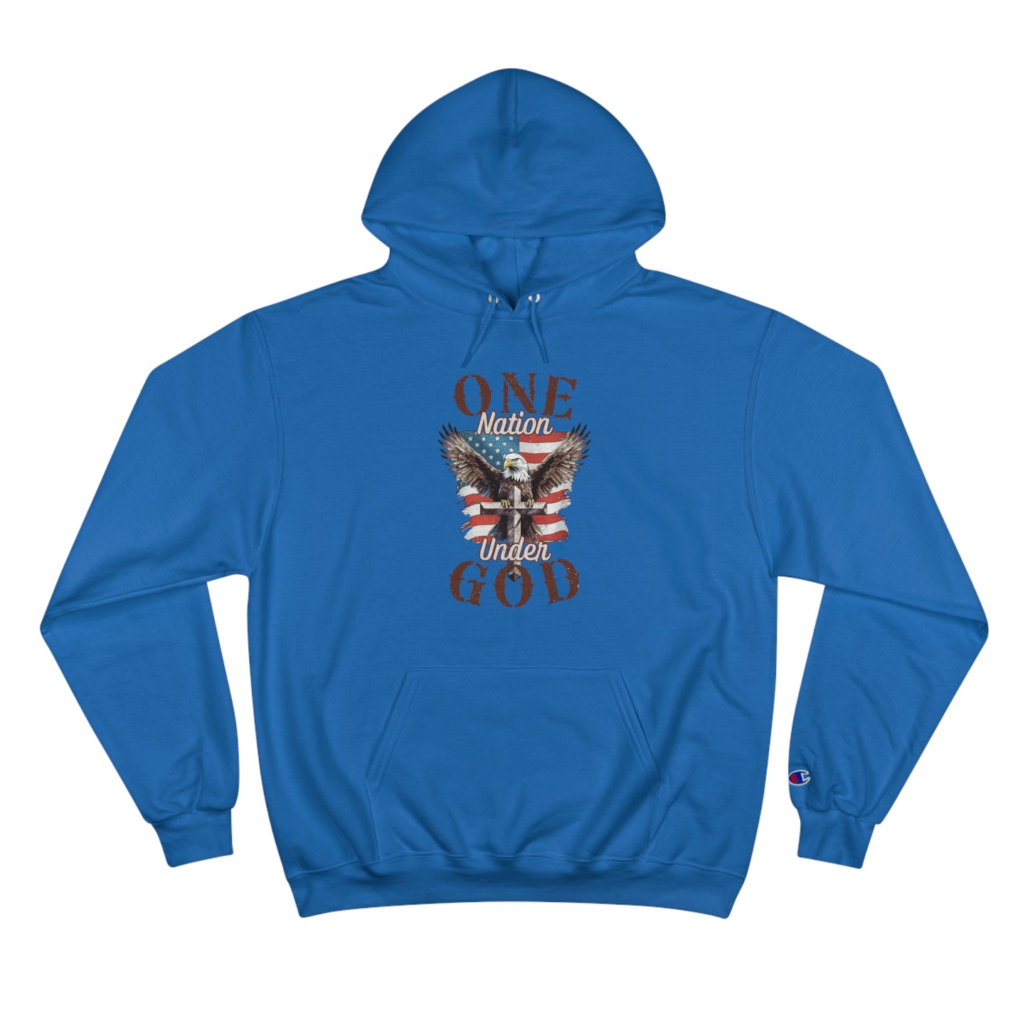 One Nation Under God | Men's Hoodie by Champion®