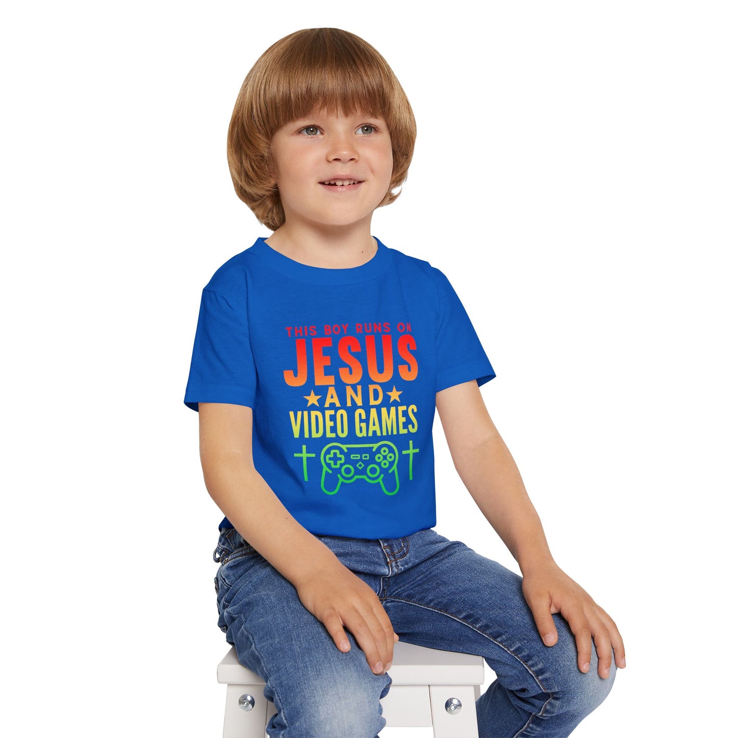 Jesus And Video Games | Toddler Boy's T-shirt