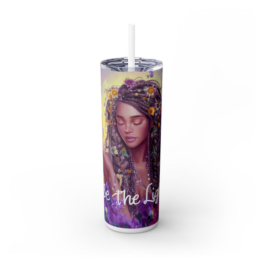 Be the Light | Skinny Tumbler with Straw, 20oz