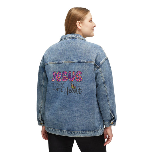 Jesus touched my heart | Women's Denim Jacket