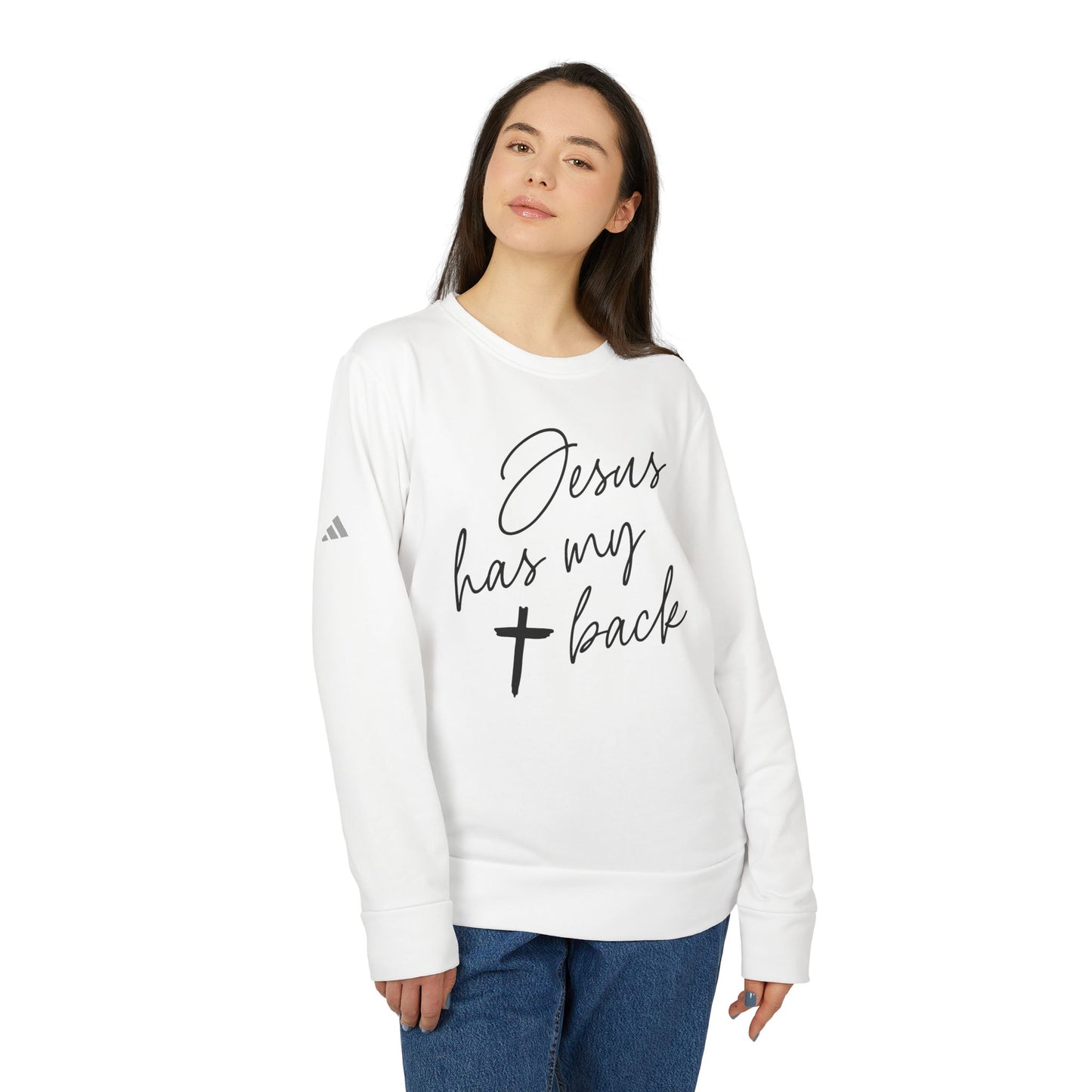 Jesus Has My Back | Women's Sweatshirt by adidas®