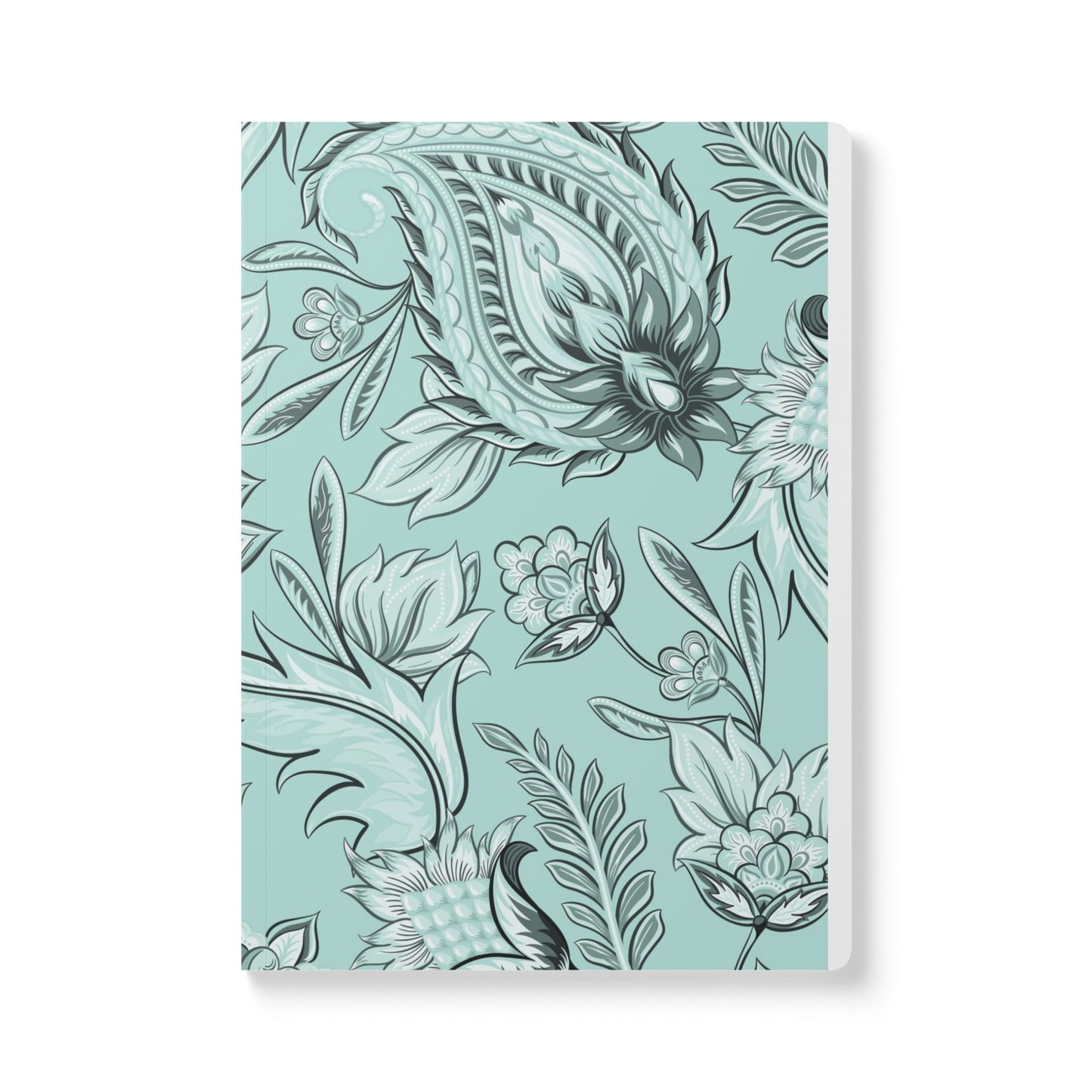 Mint Seamless Floral | Softcover Journal