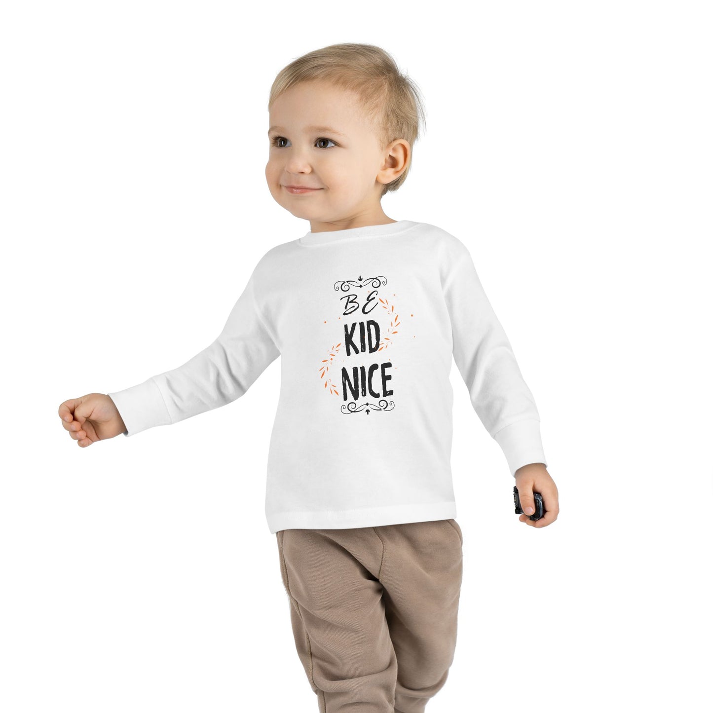 Be Kid Nice  | Toddler Long Sleeve Shirt