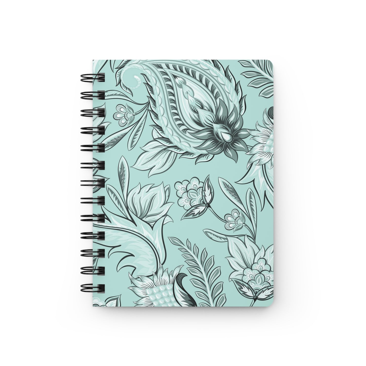 Mint Seamless Floral | Spiral Bound Journal