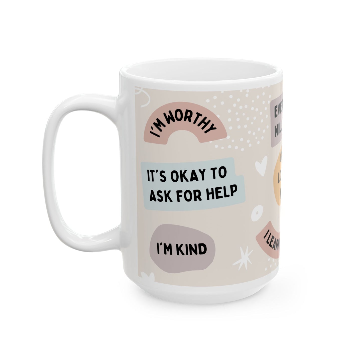 I'm Worthy Mug, Christian Coffee Mug l  (11oz, 15oz) Ceramic