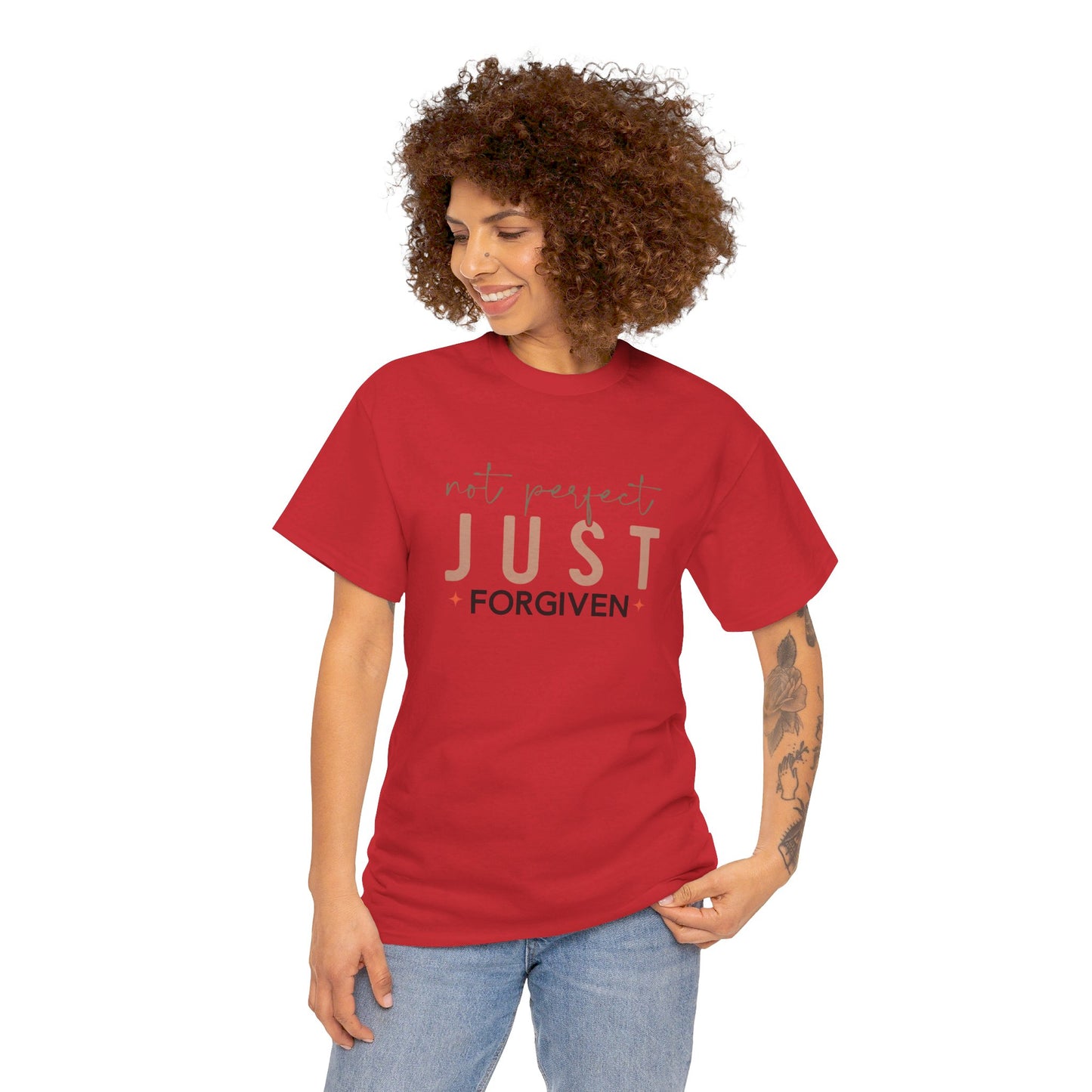 Not Perfect - Just Forgiven T-Shirt | Christian Apparel