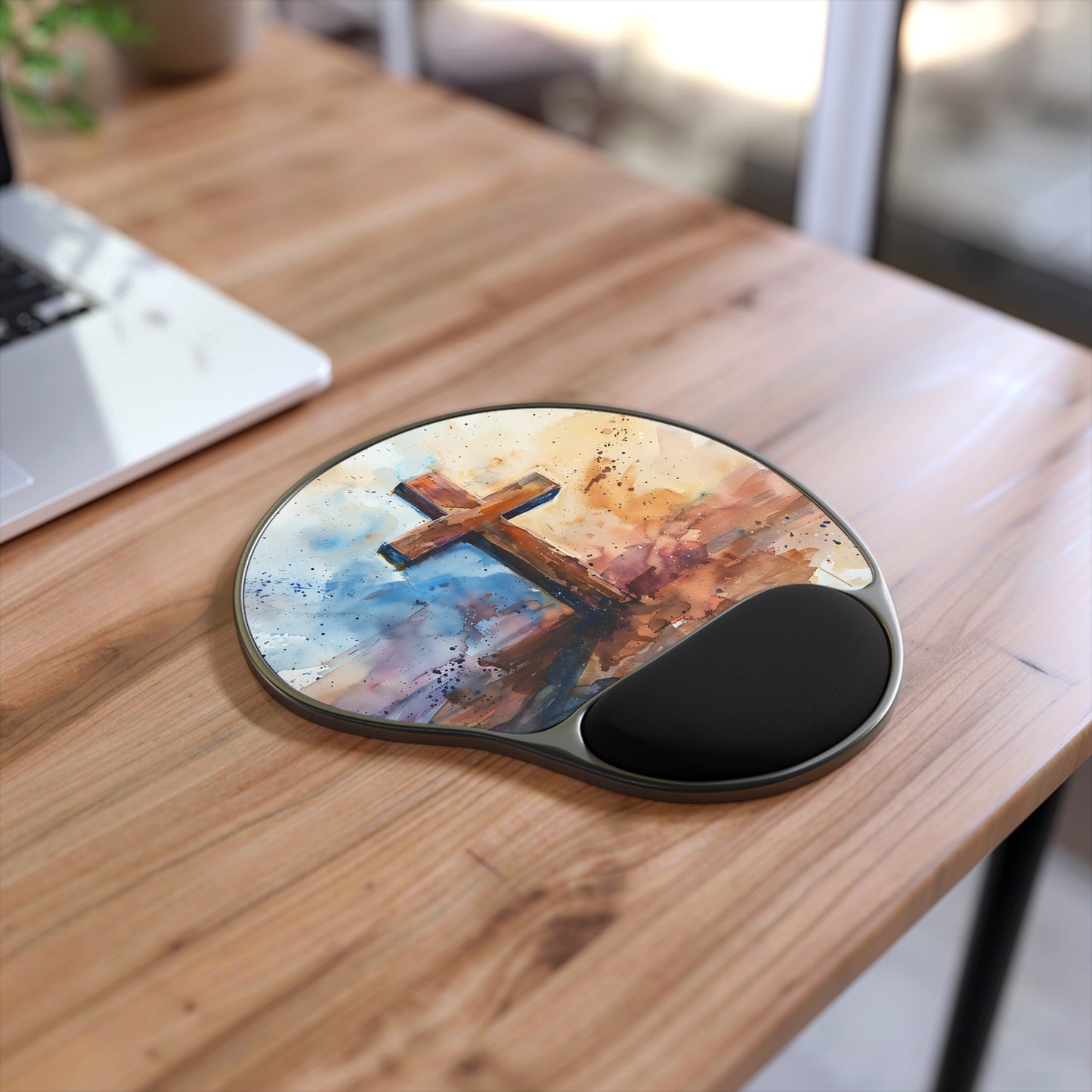 Rugged Cross | Mouse Pad With Wrist Rest