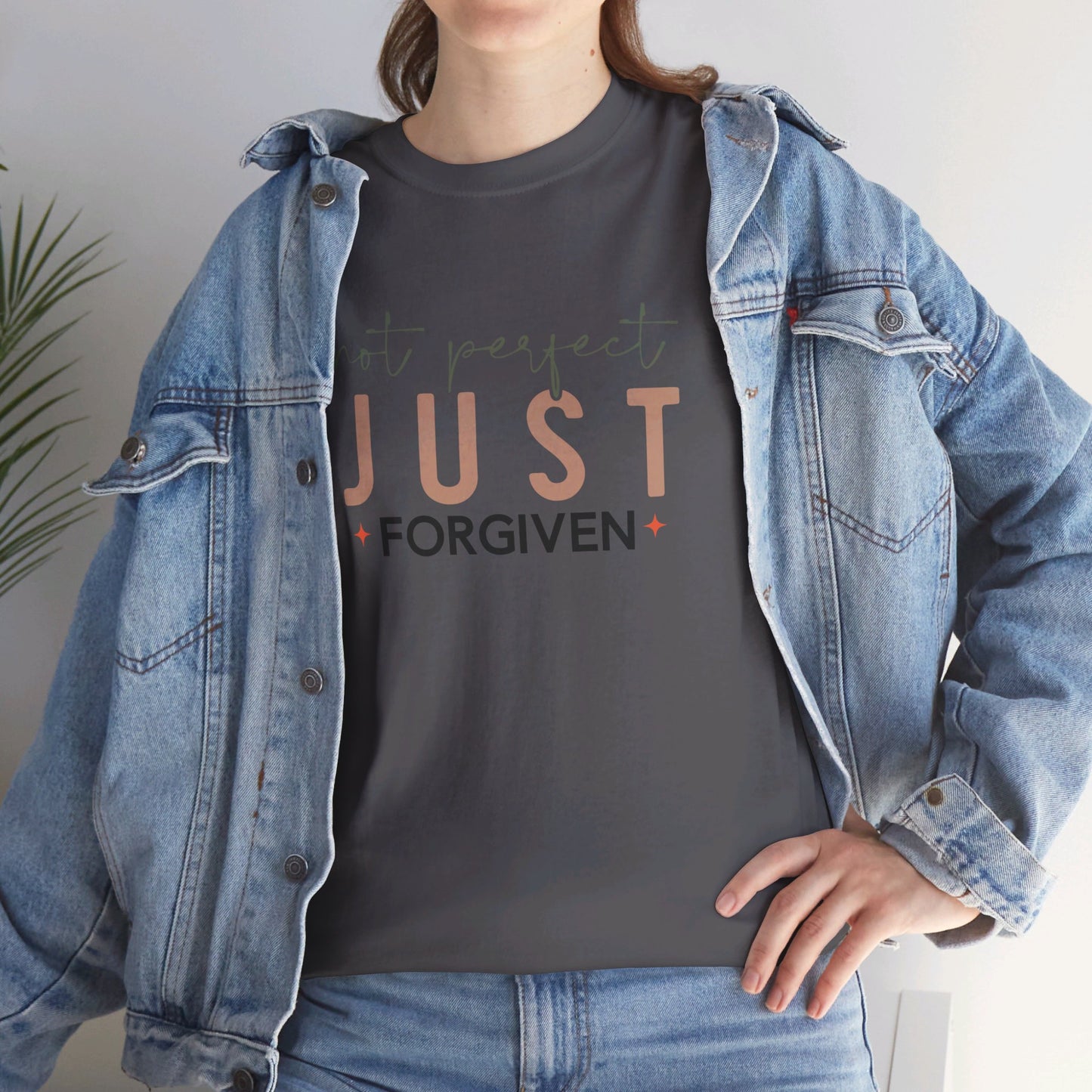 Not Perfect - Just Forgiven T-Shirt | Christian Apparel