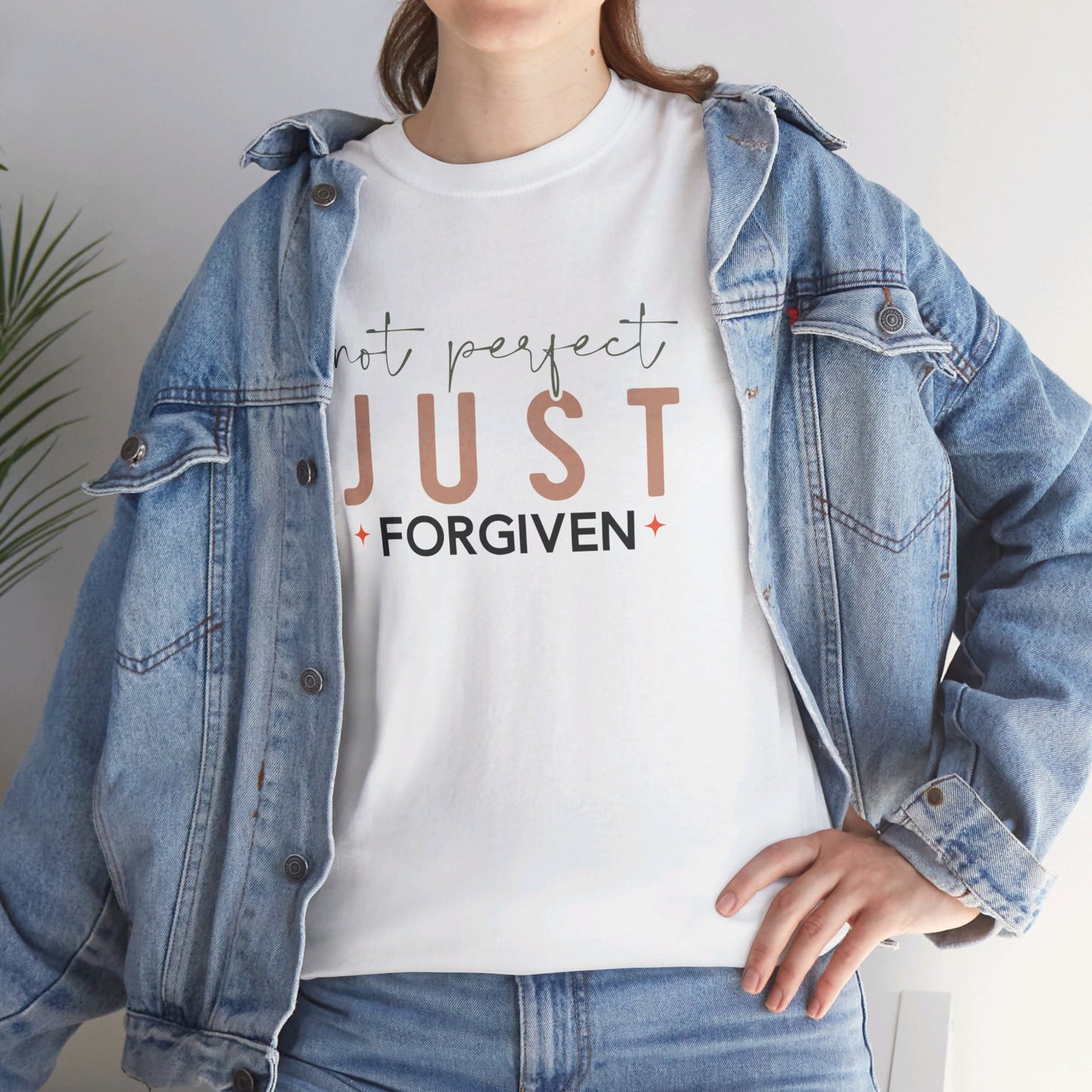 Not Perfect - Just Forgiven T-Shirt | Christian Apparel