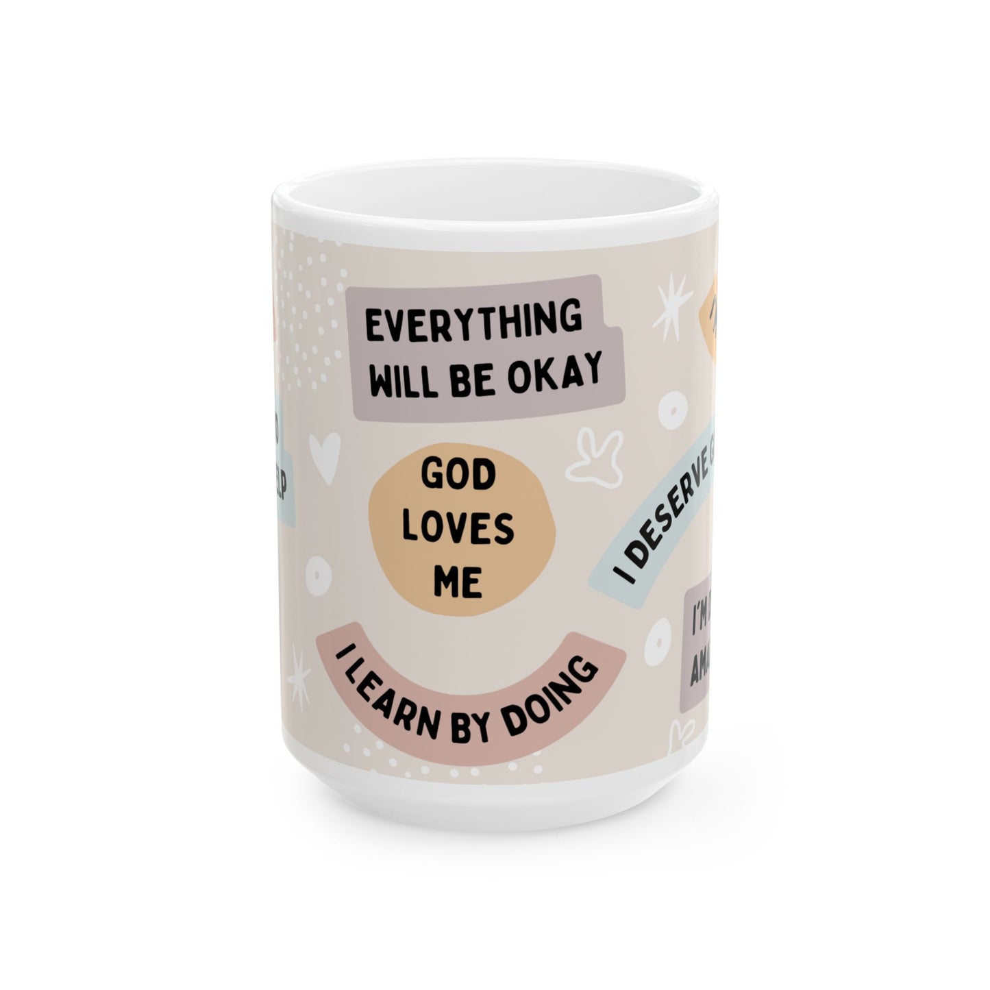 I'm Worthy Mug, Christian Coffee Mug l  (11oz, 15oz) Ceramic