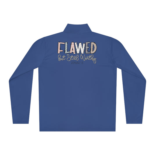 Flawed But Still Worthy | Women's Quarter-Zip Pullover