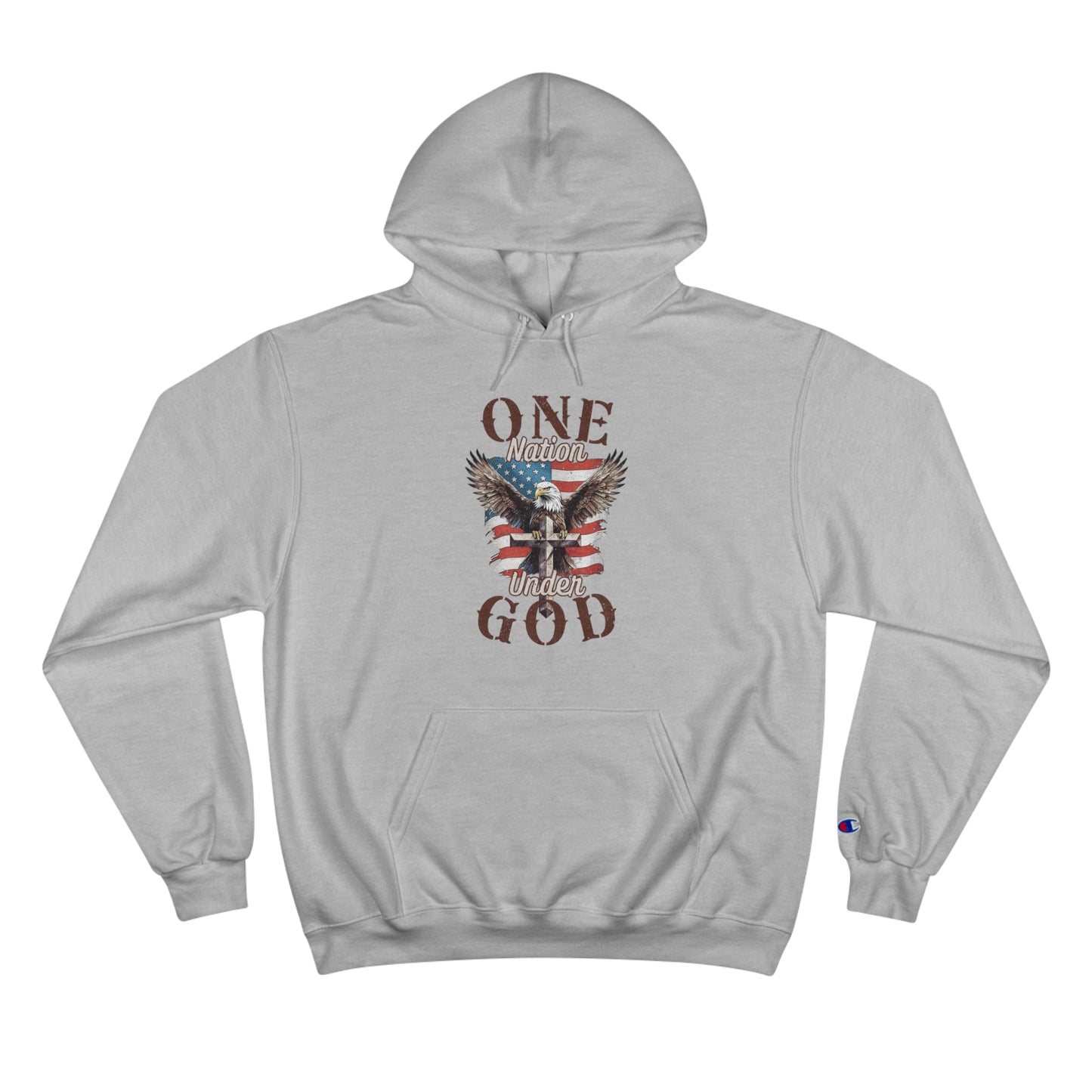 One Nation Under God | Men's Hoodie by Champion®