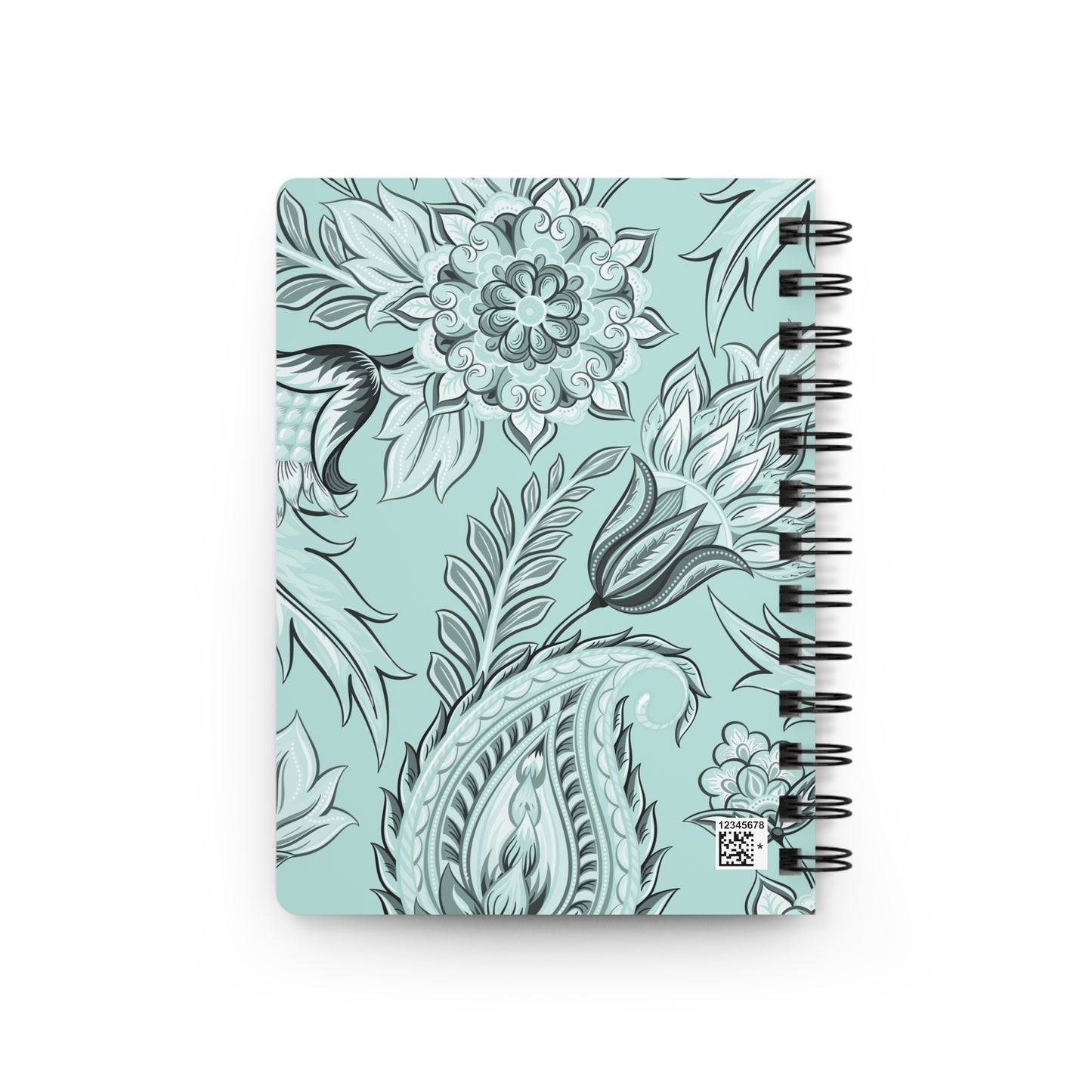 Mint Seamless Floral | Spiral Bound Journal