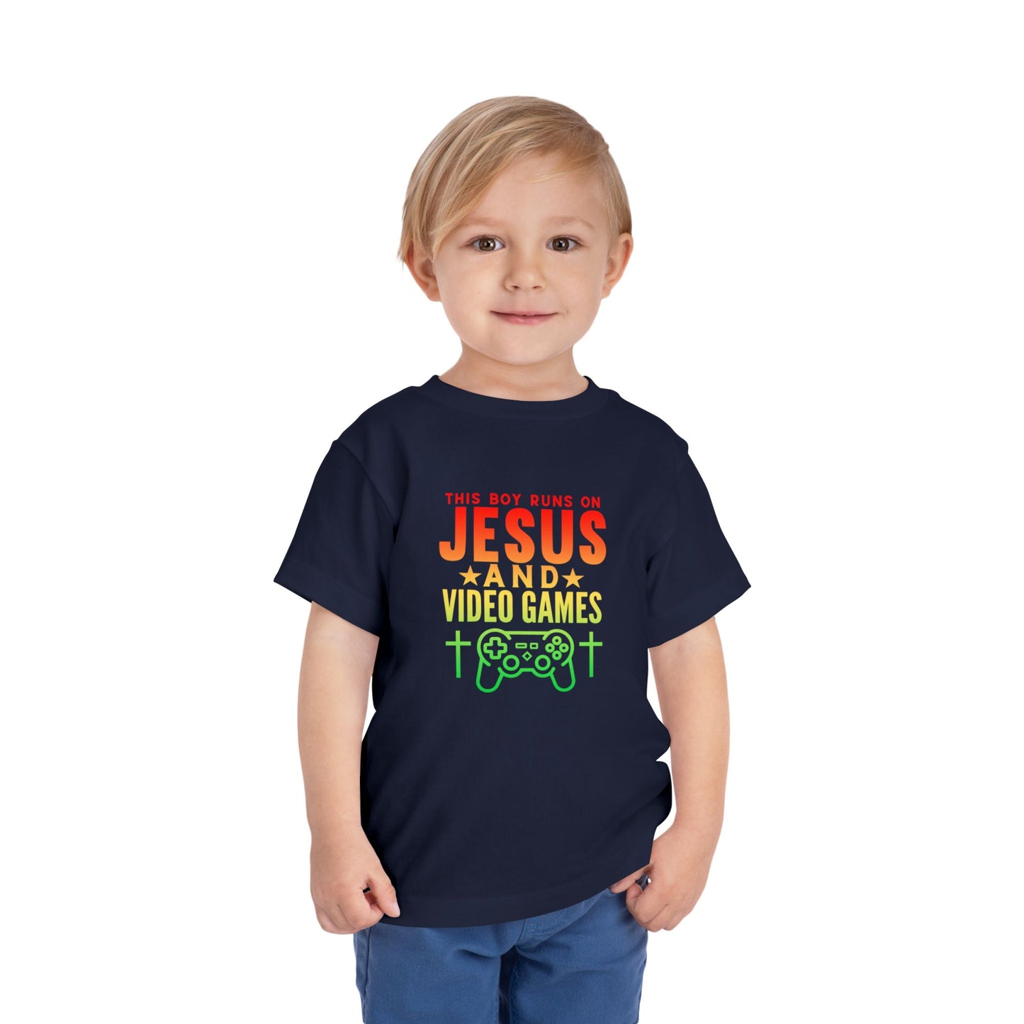 Jesus And Video Games | Toddler Boy's T-shirt