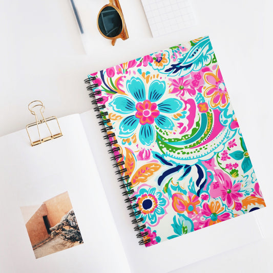 Peppy Charm | Spiral Notebook - Ruled Line