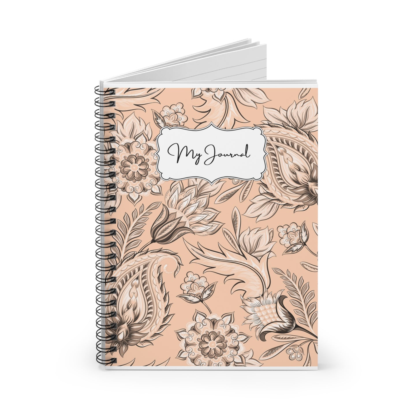 My Journal-Peach | Spiral Notebook - Ruled Line