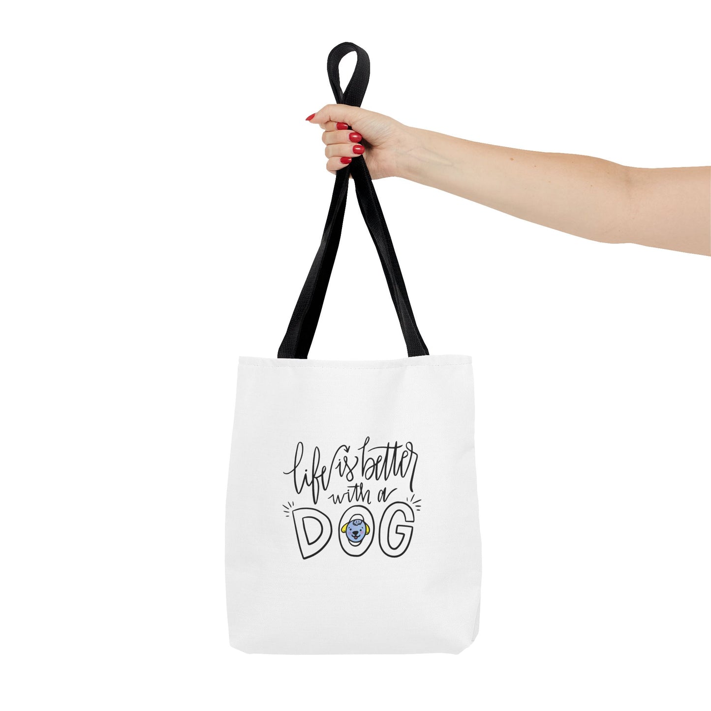 Life is Better with a Dog Tote Bag 13x13